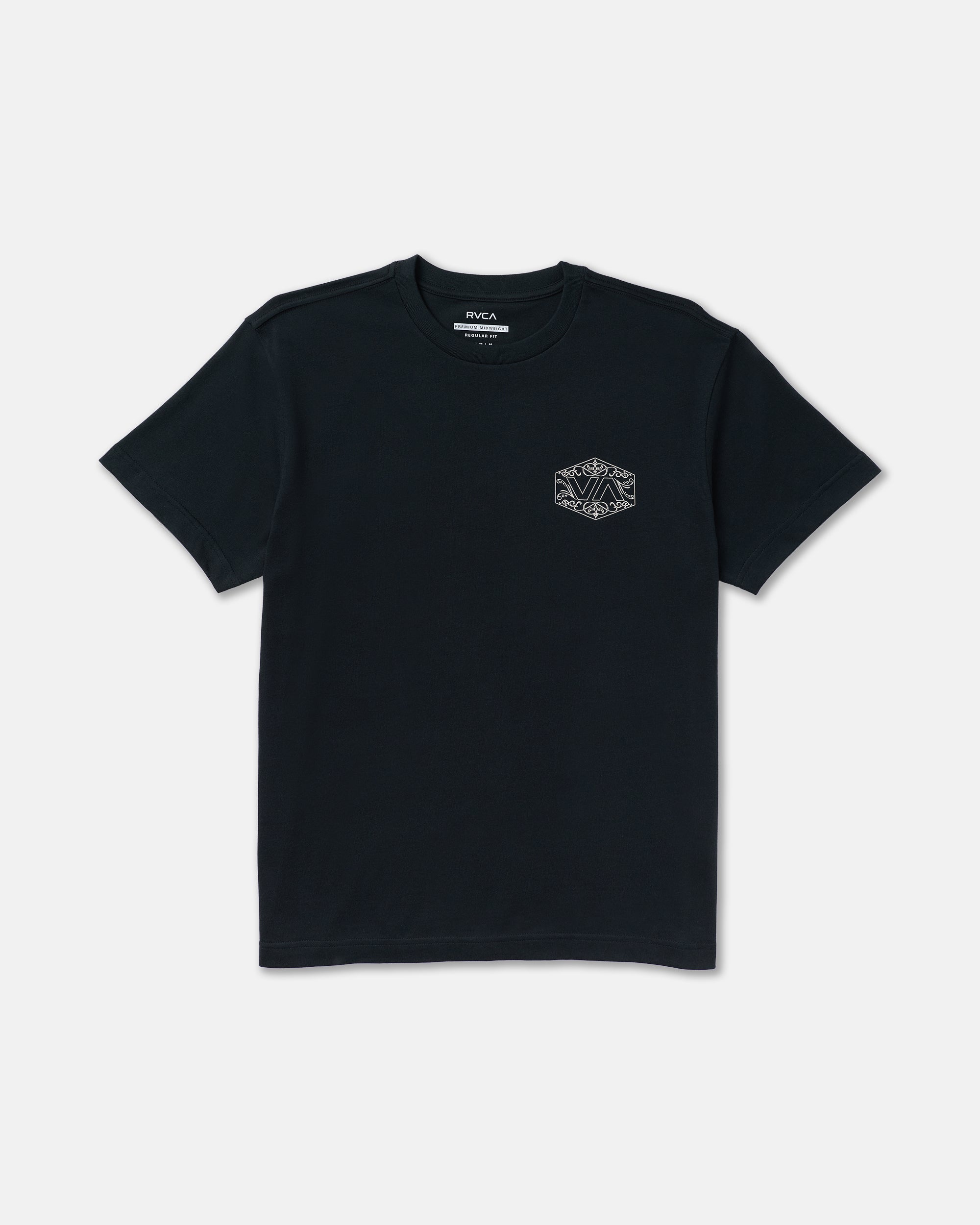 Hex Filigre Short Sleeve Tee - Black