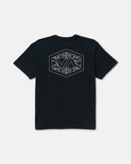 Hex Filigre Short Sleeve Tee - Black