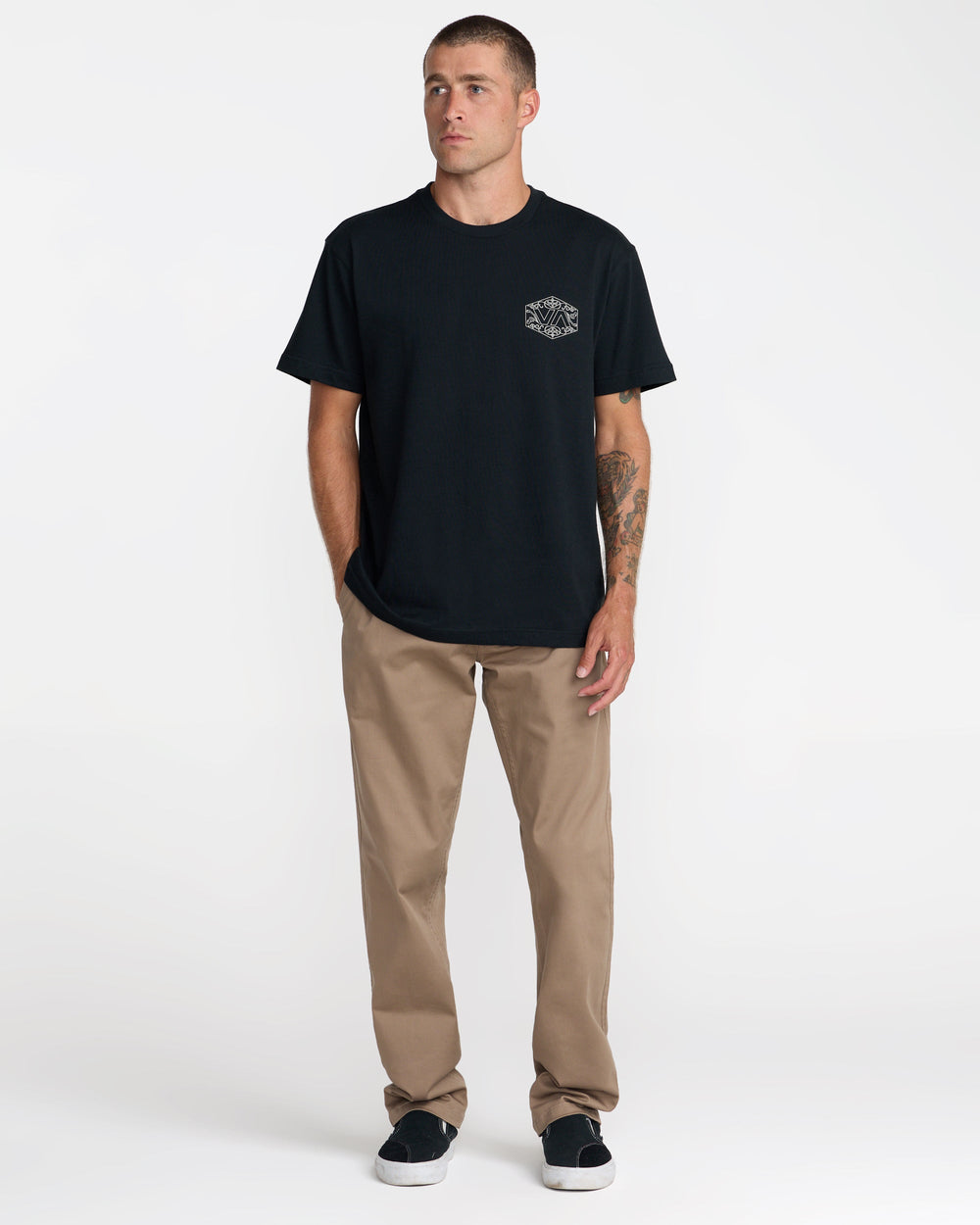 Hex Filigre Short Sleeve Tee - Black
