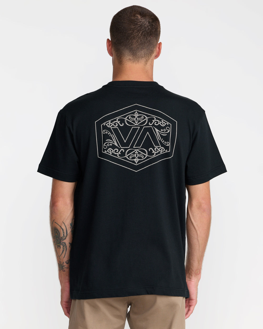 Hex Filigre Short Sleeve Tee - Black