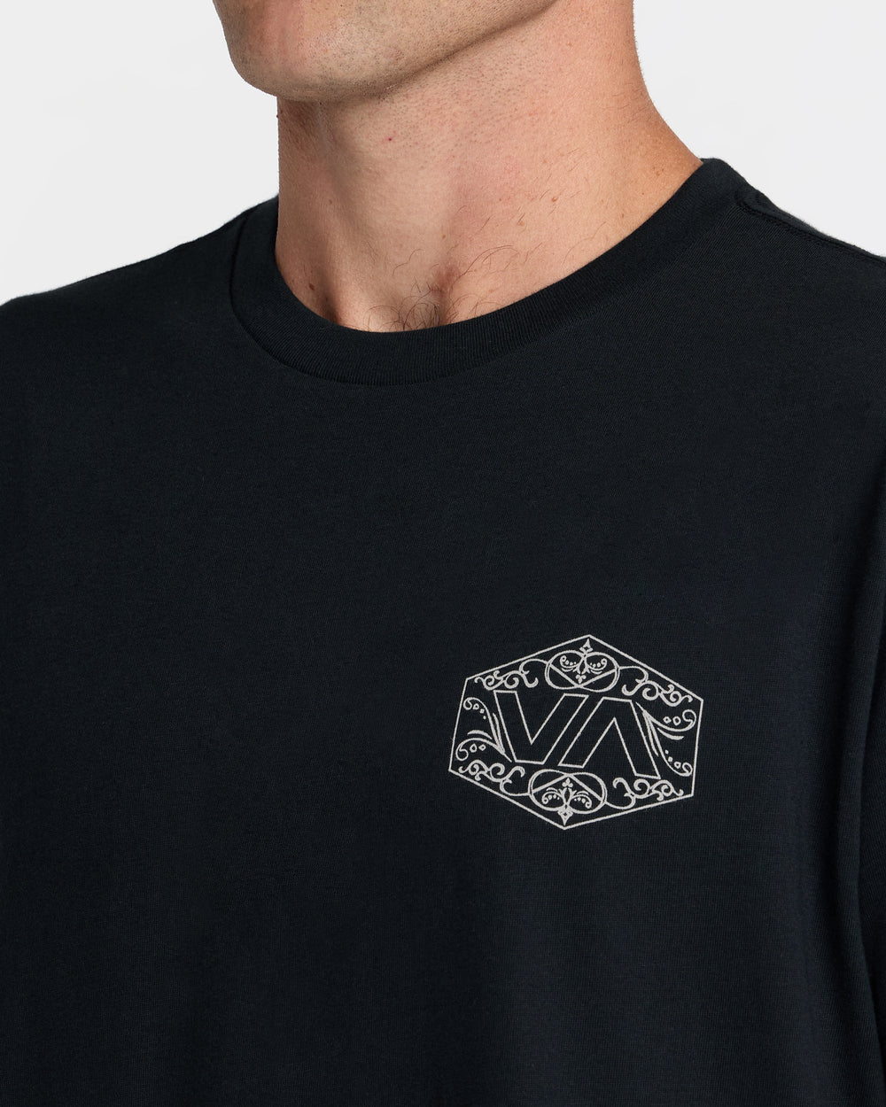 Hex Filigre Short Sleeve Tee - Black