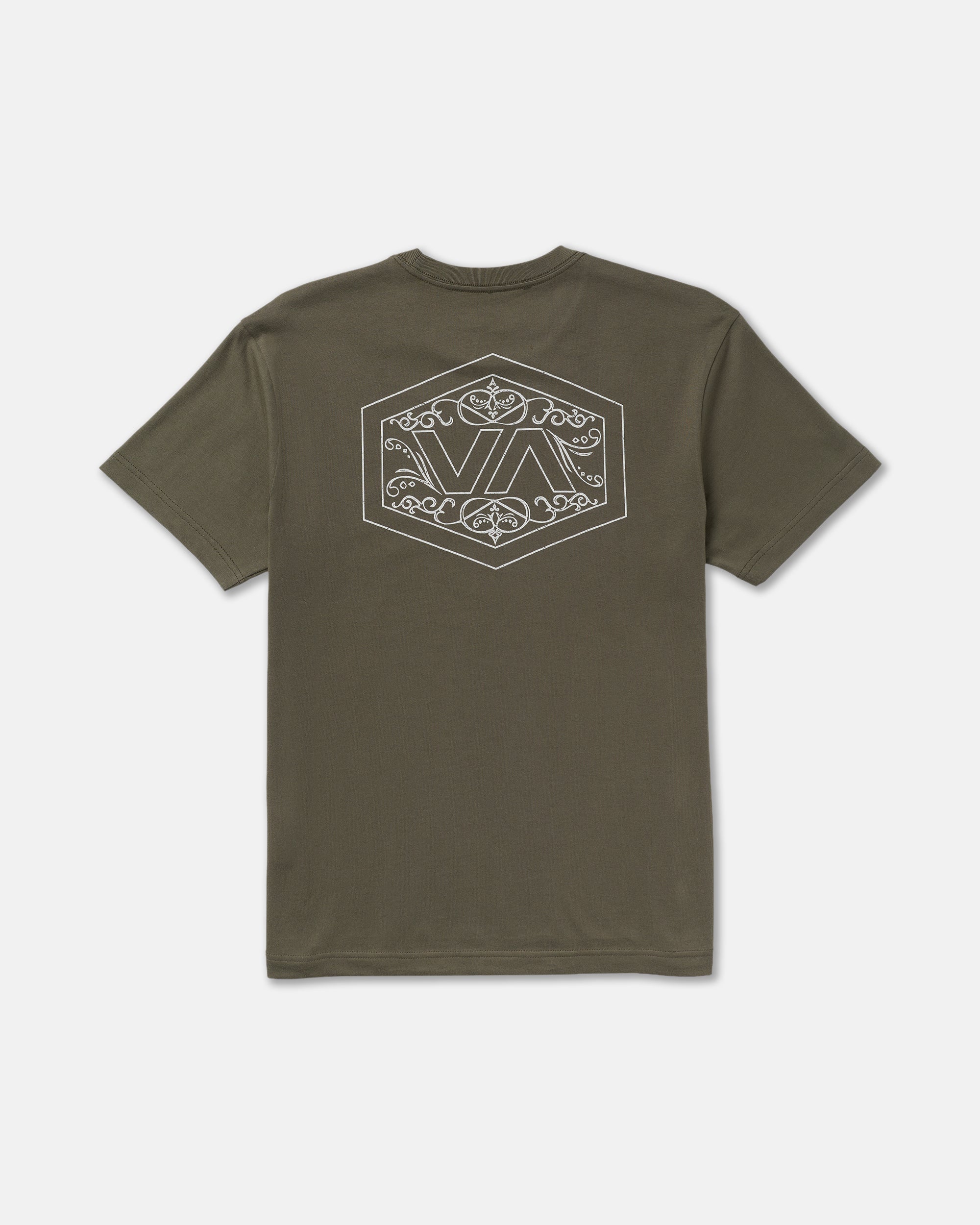 Hex Filigre Short Sleeve Tee - Fatigue