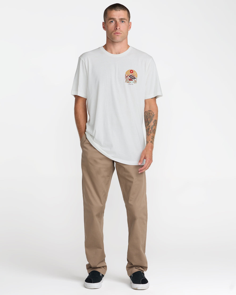 River Run Short Sleeve Tee - Antique White