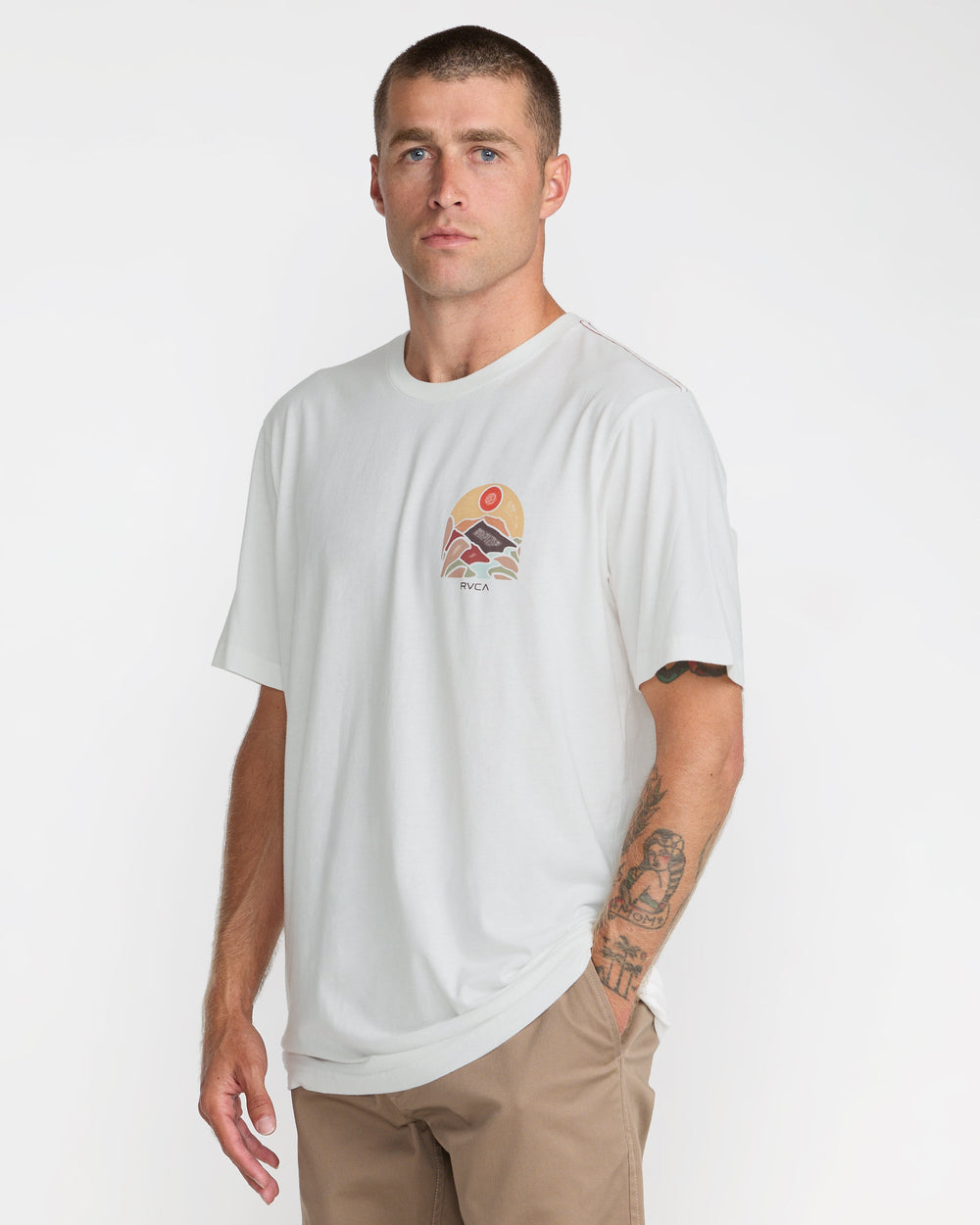 River Run Short Sleeve Tee - Antique White