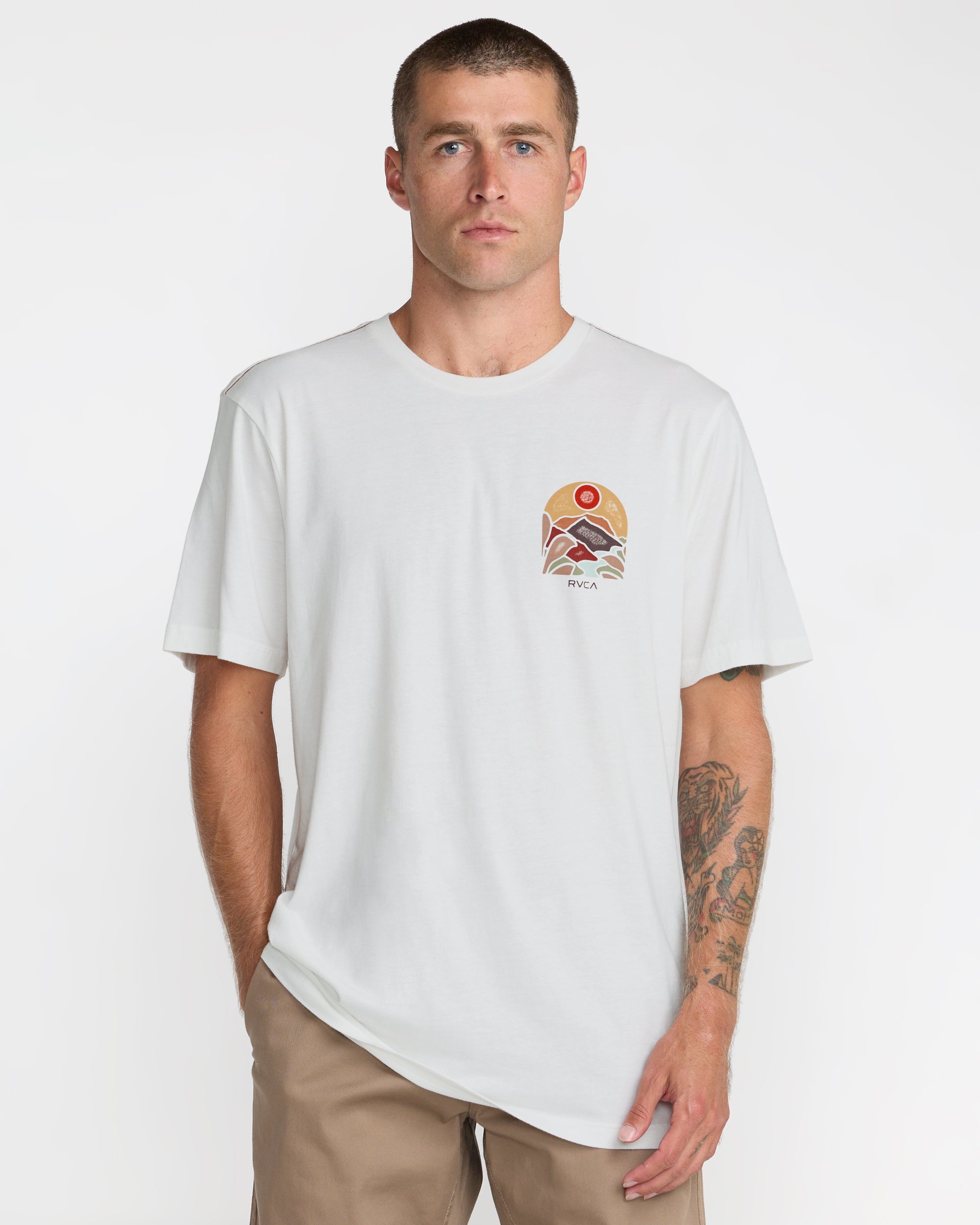 River Run Short Sleeve Tee - Antique White