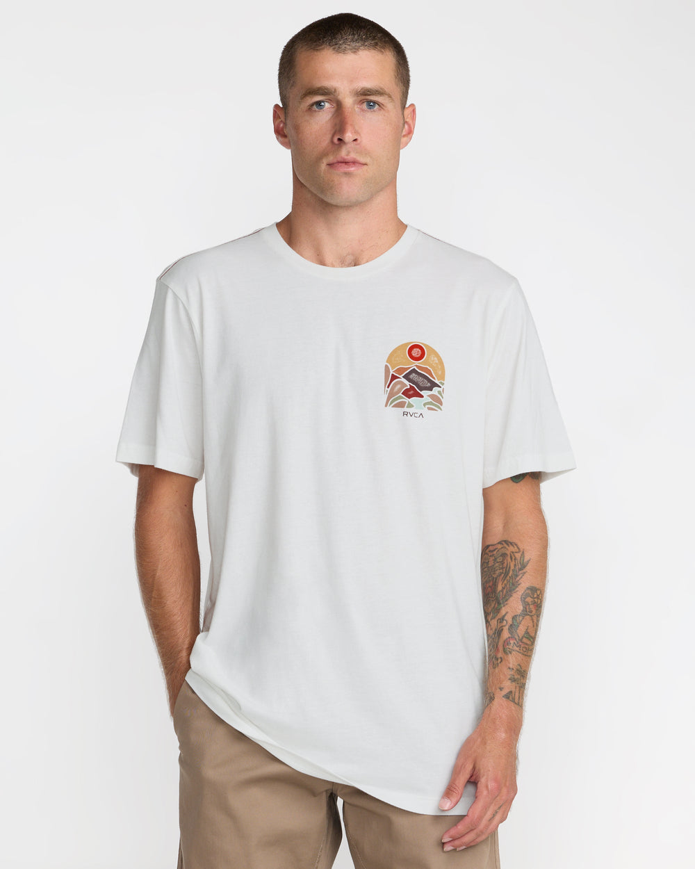 River Run Short Sleeve Tee - Antique White
