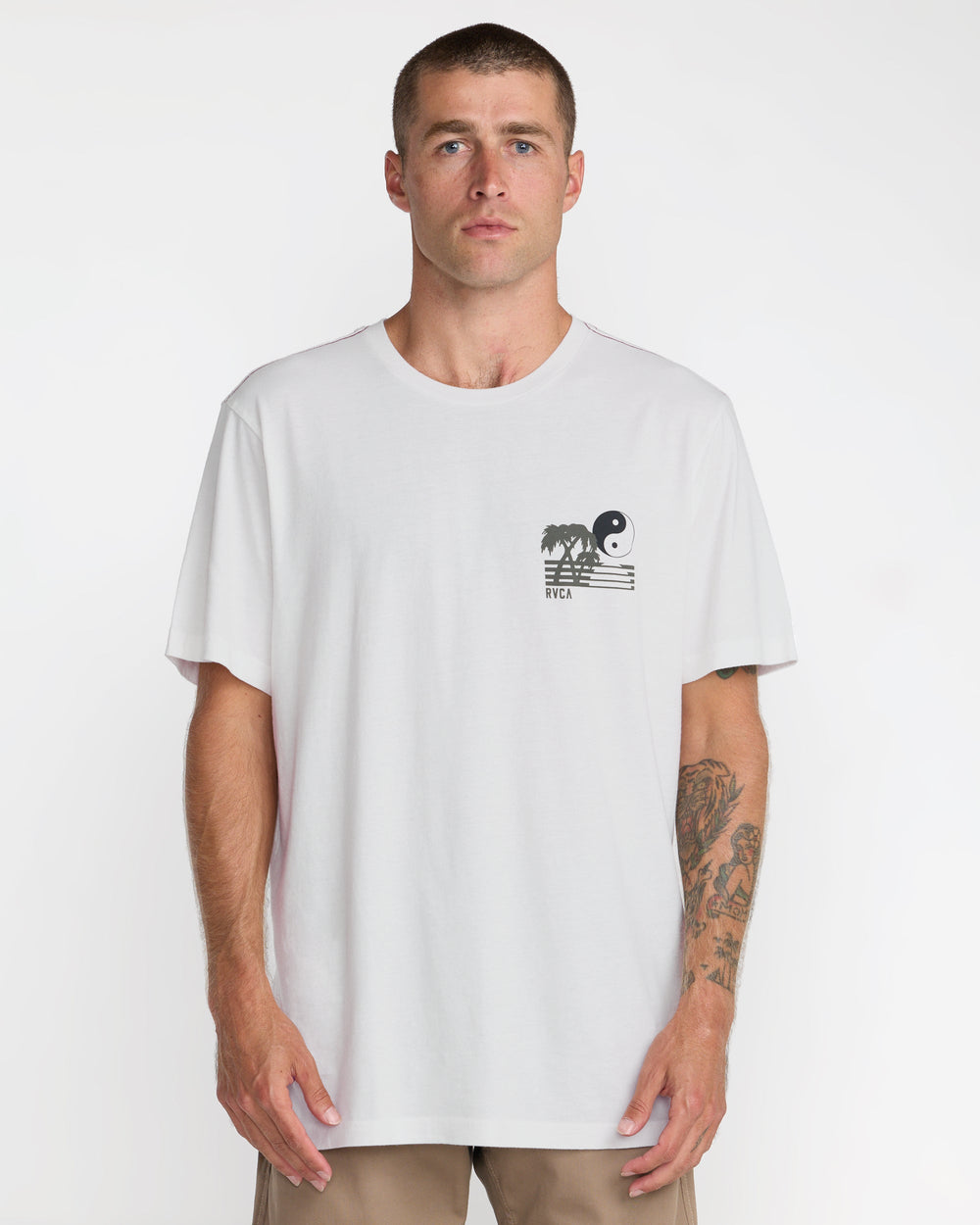 Balance Horizon Short Sleeve Tee - Antique White