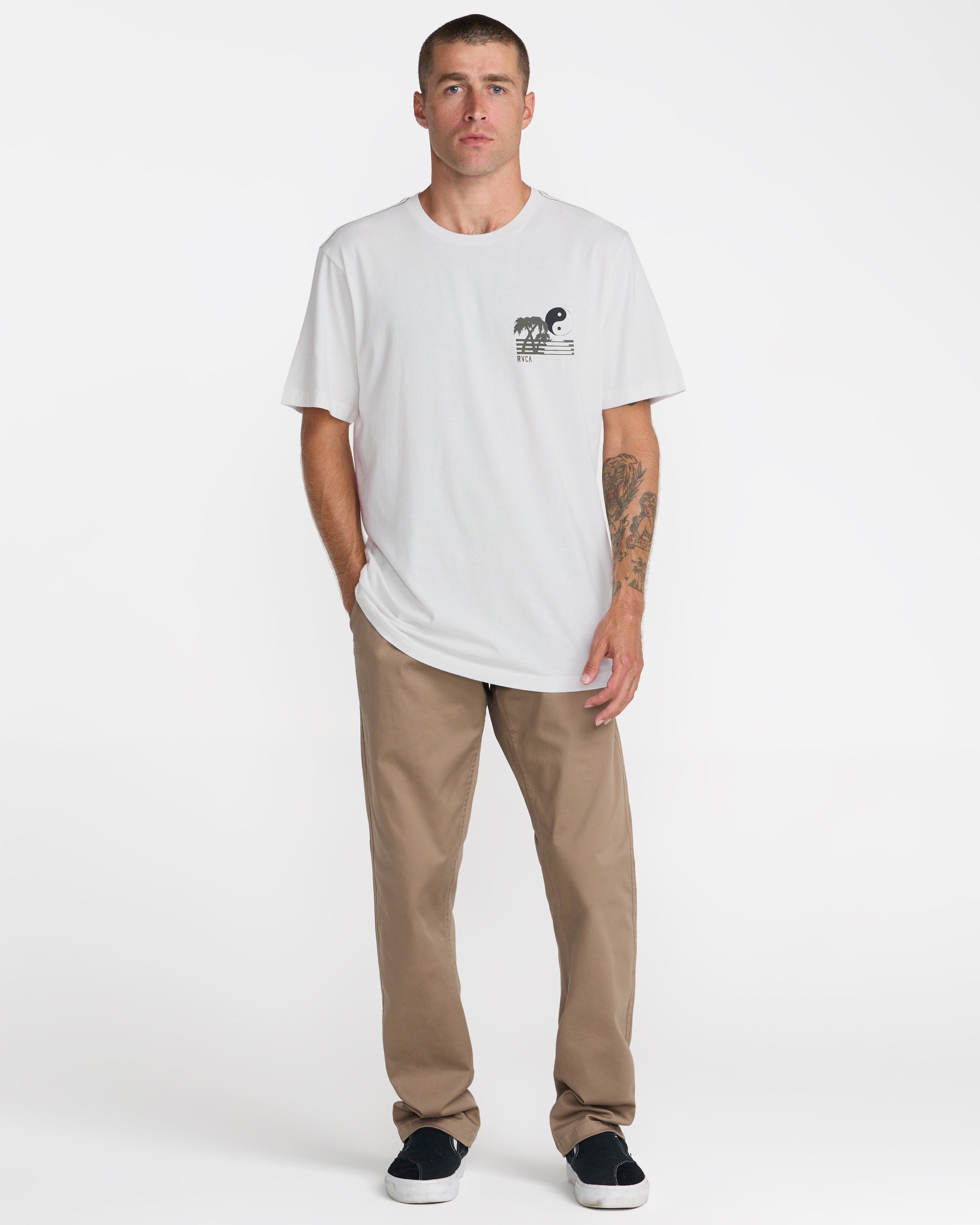 Balance Horizon Short Sleeve Tee - Antique White