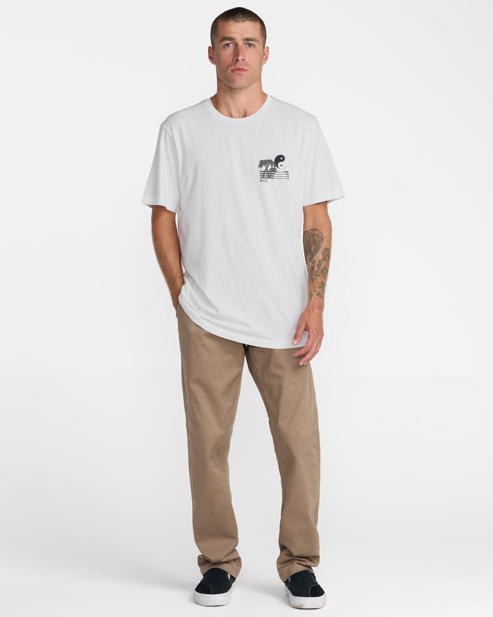 Balance Horizon Short Sleeve Tee - Antique White