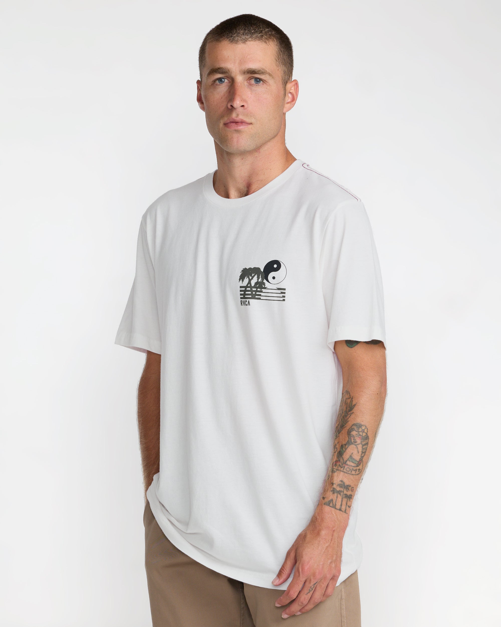 Balance Horizon Short Sleeve Tee - Antique White