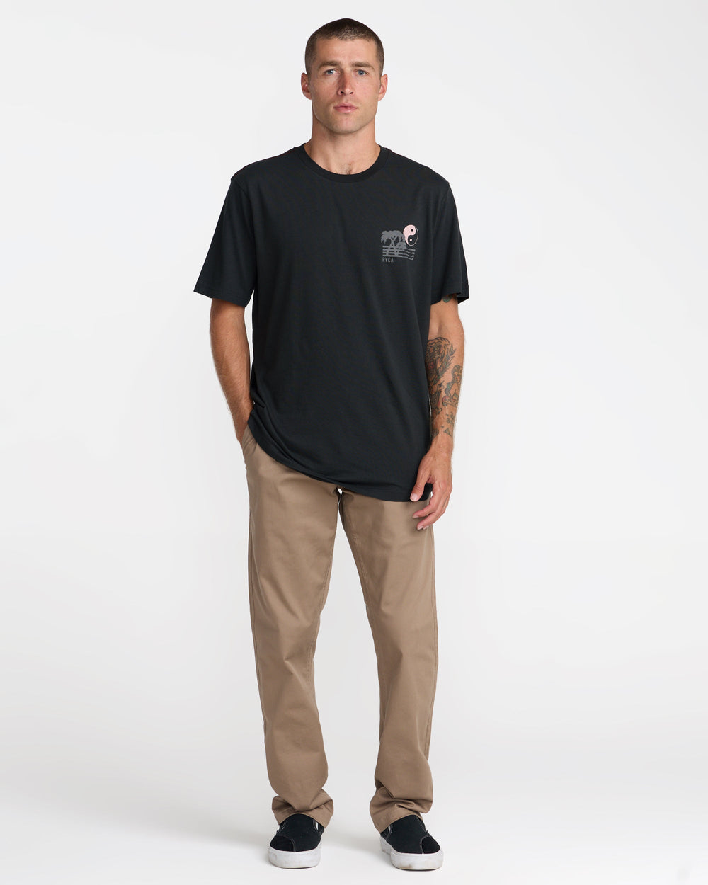 Balance Horizon Short Sleeve Tee - Pirate Black