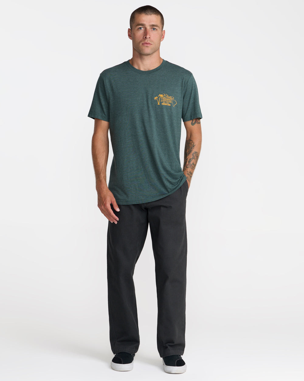 Aloha Mechanics Short Sleeve Tee - Balsam Green