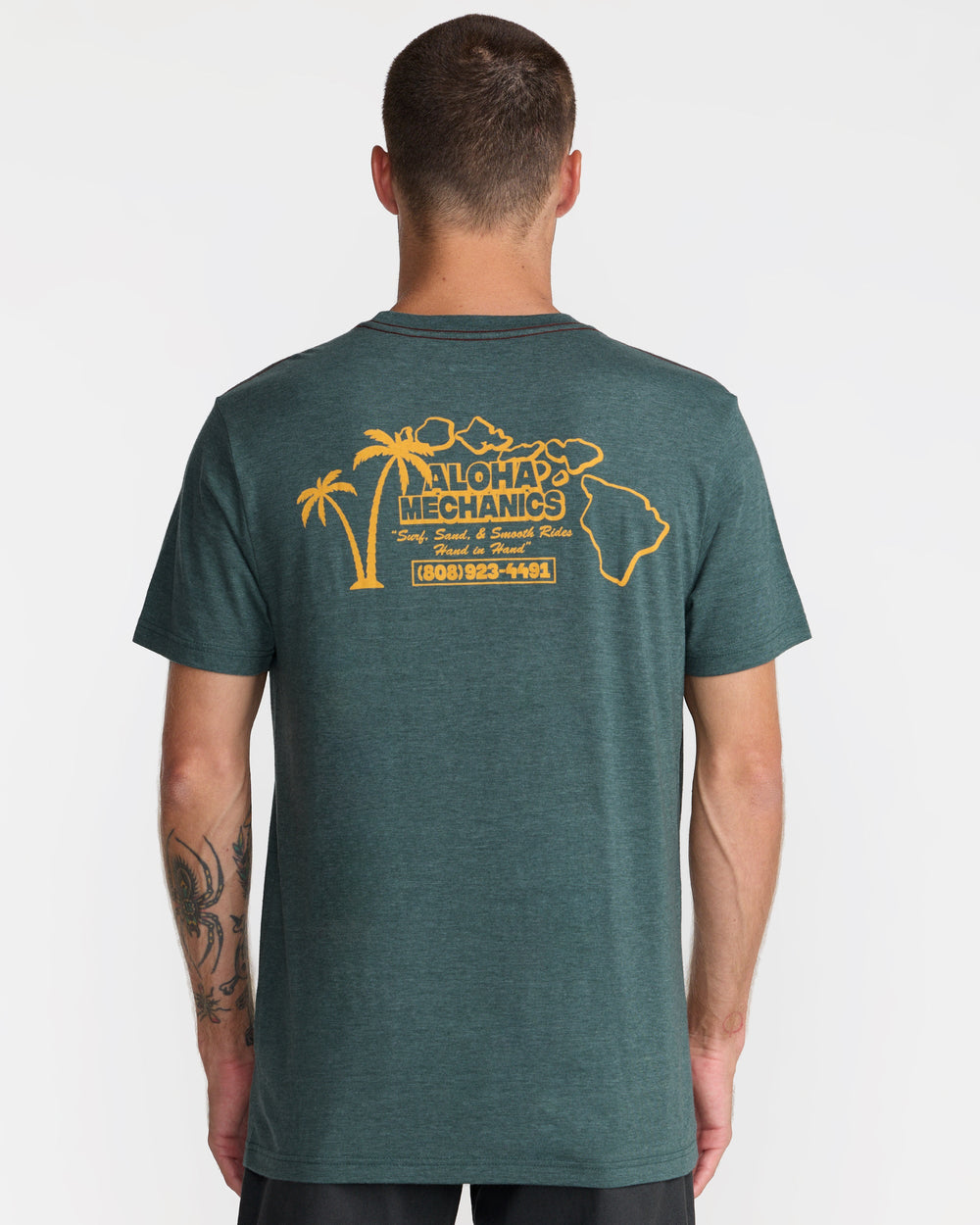 Aloha Mechanics Short Sleeve Tee - Balsam Green