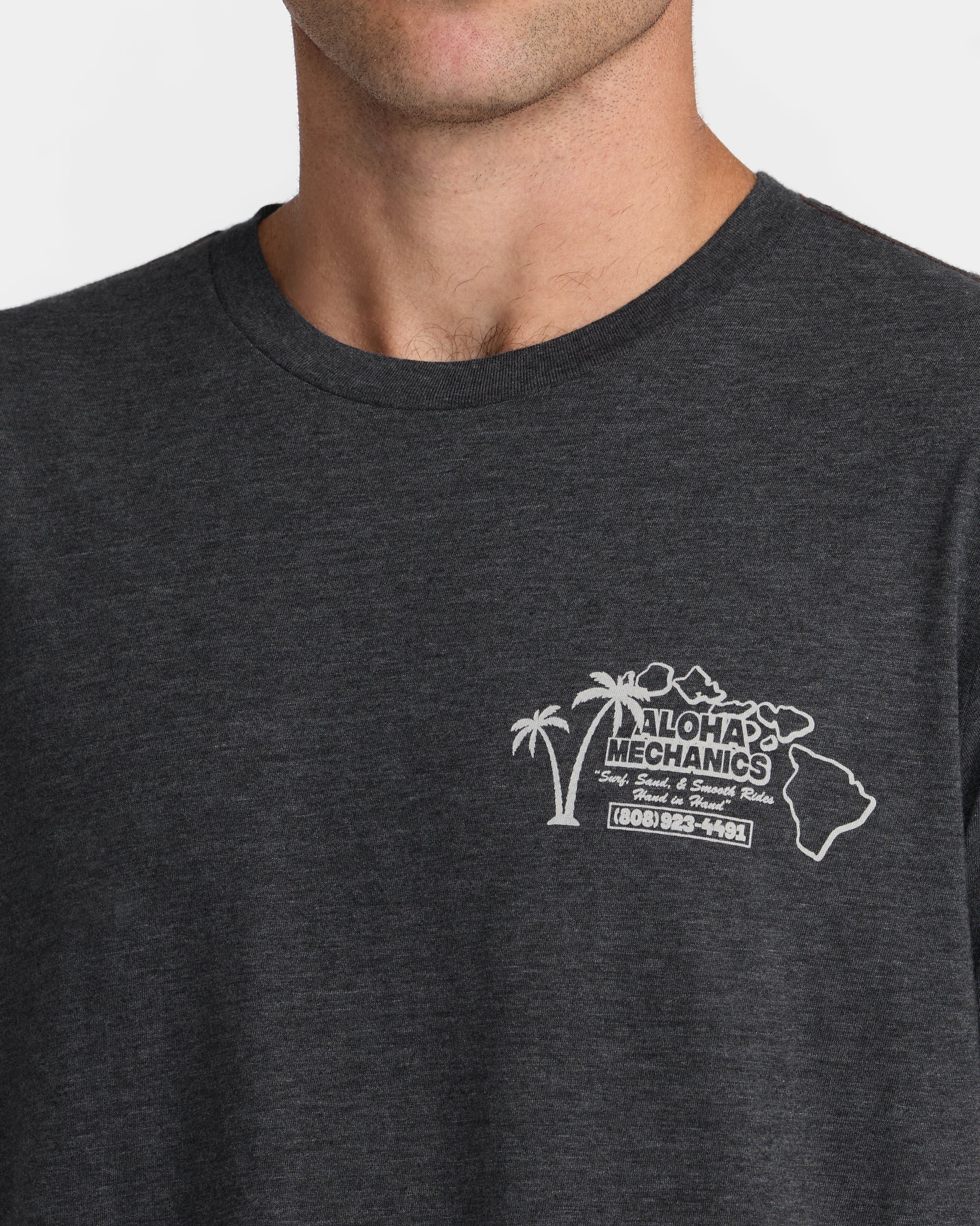 Aloha Mechanics Short Sleeve Tee - Pirate Black