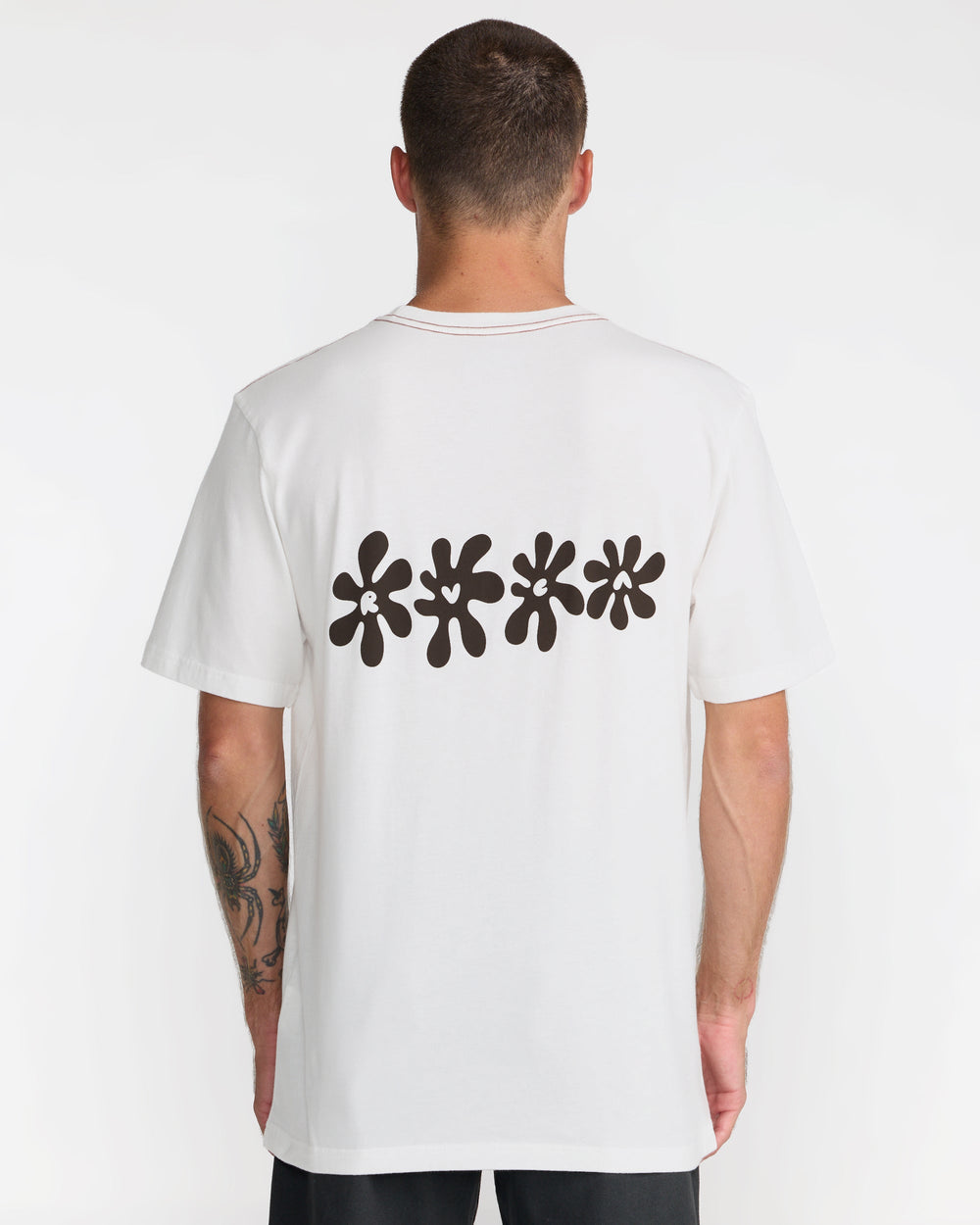 Bryce Bloom Short Sleeve Tee - Antique White