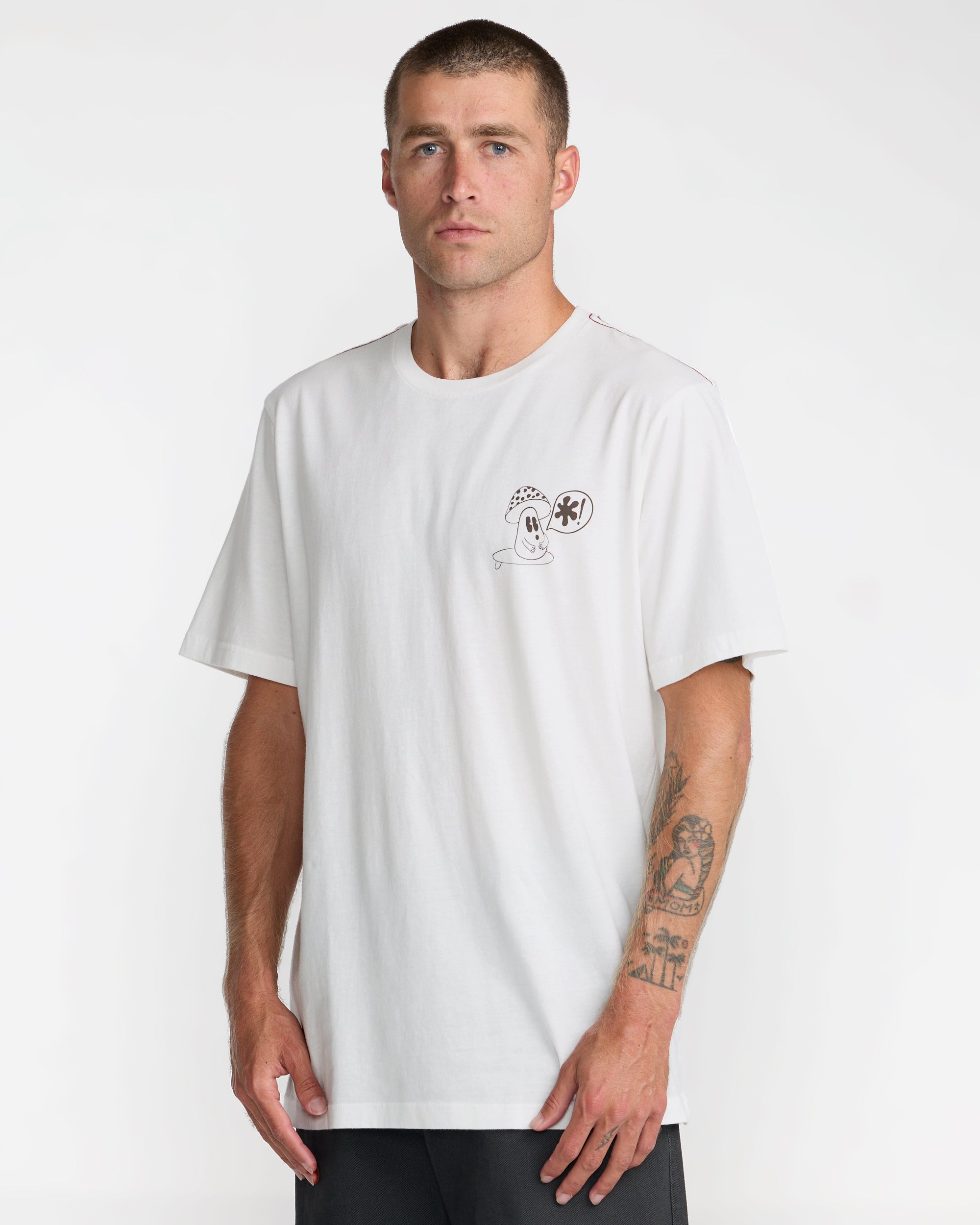 Bryce Bloom Short Sleeve Tee - Antique White