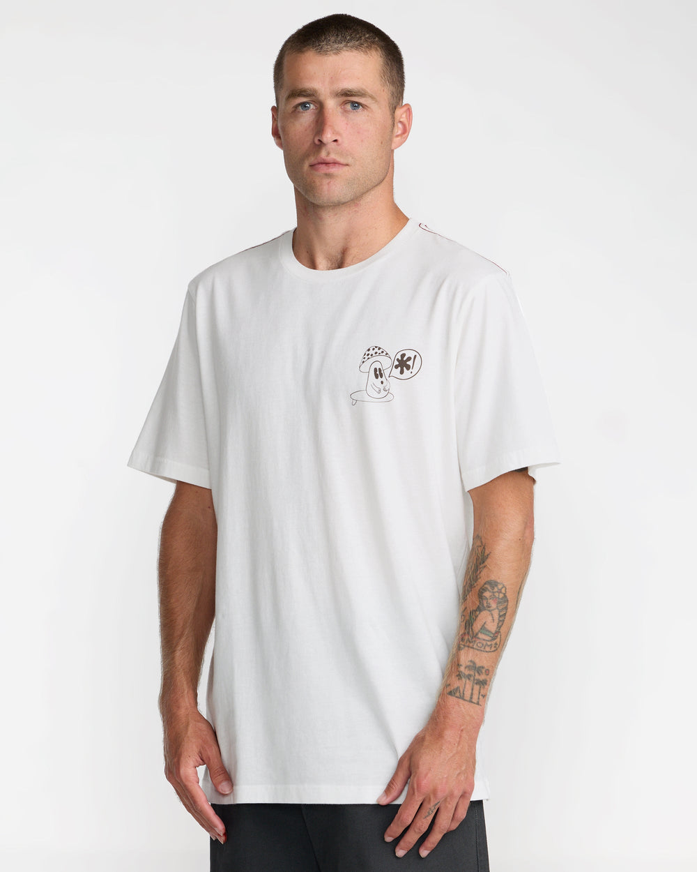 Bryce Bloom Short Sleeve Tee - Antique White