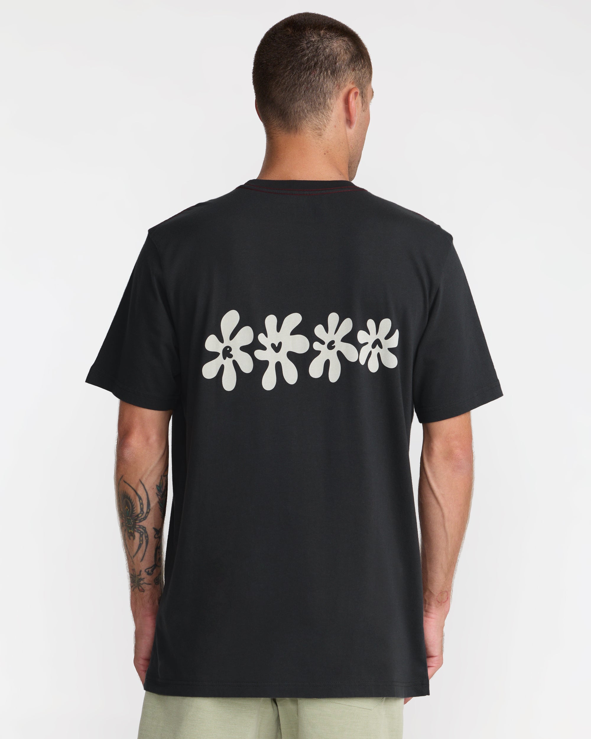 Bryce Bloom Short Sleeve Tee - Pirate Black