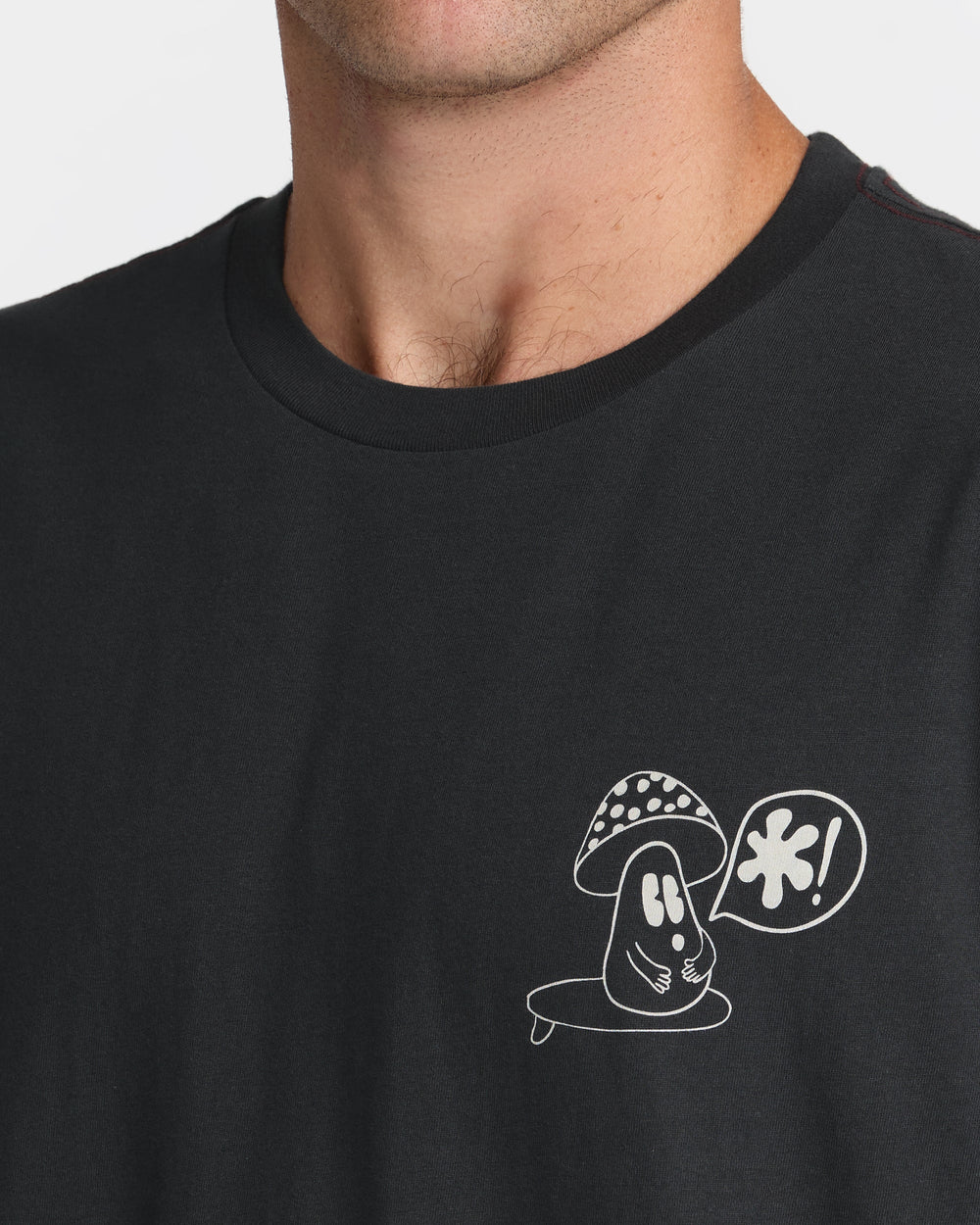 Bryce Bloom Short Sleeve Tee - Pirate Black