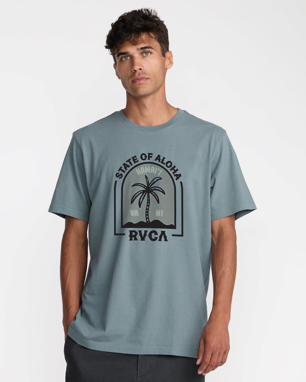 Hawaii Headstone Short Sleeve Tee - Lead