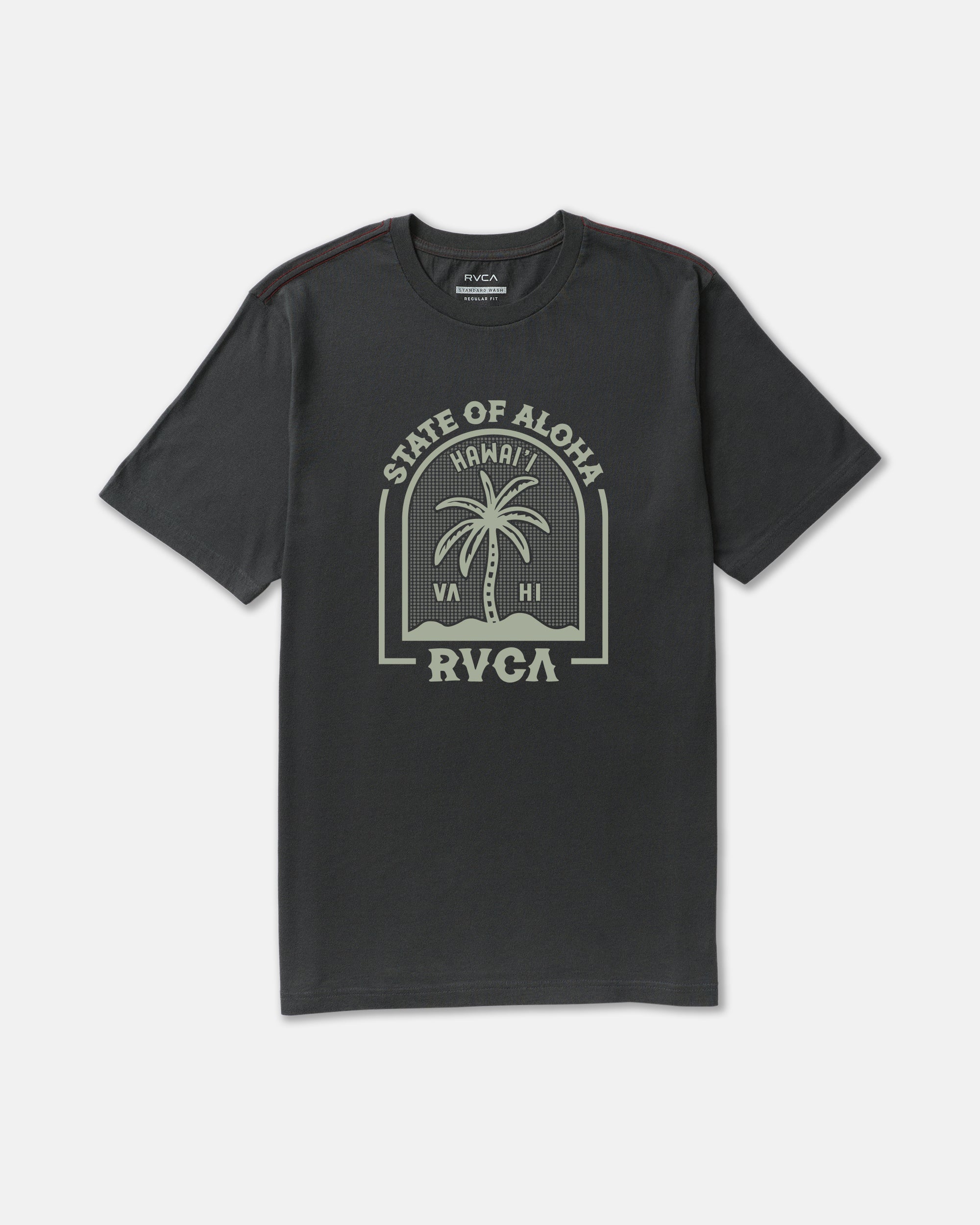 Hawaii Headstone Short Sleeve Tee - Pirate Black