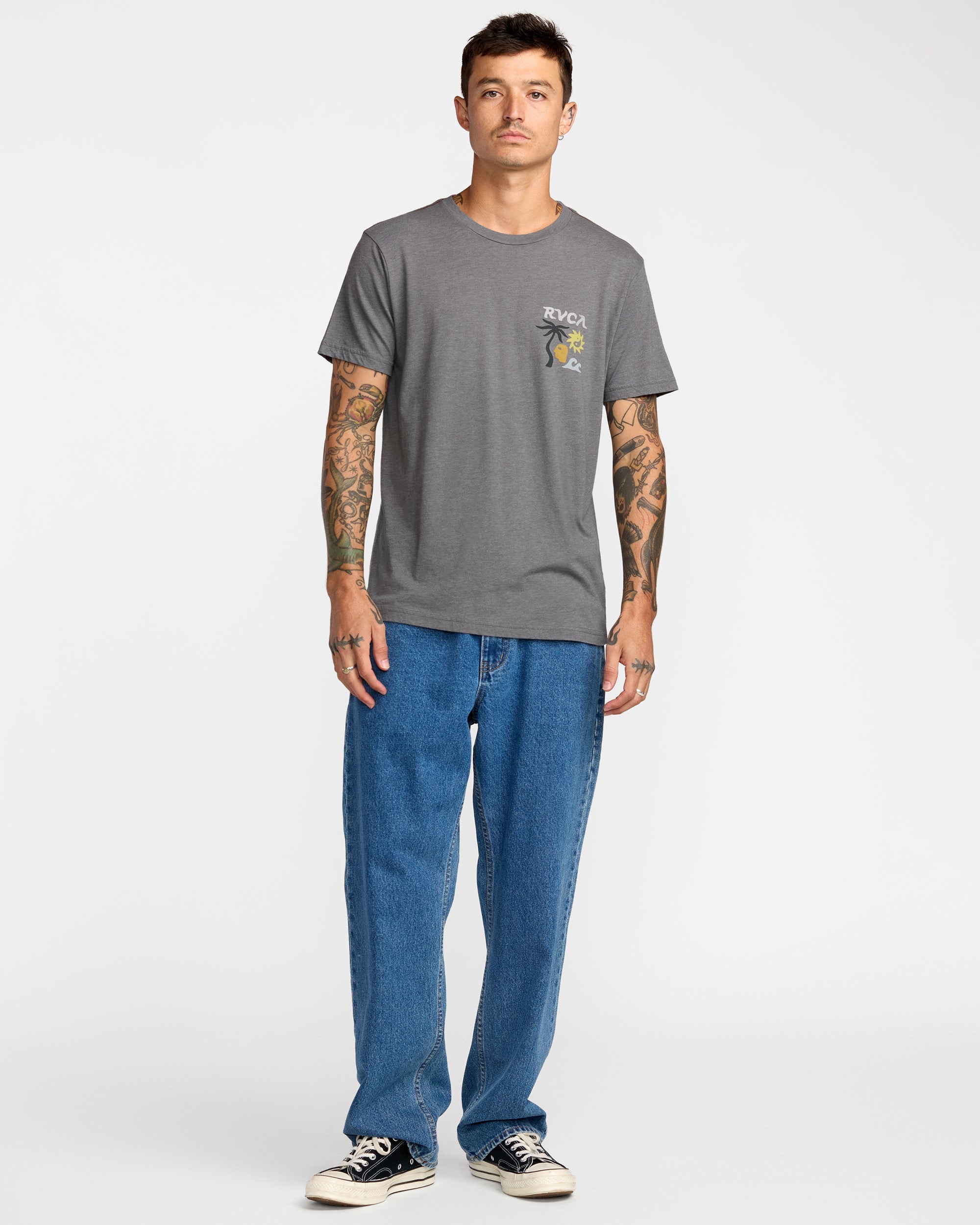 Deep Think Short Sleeve Tee - Smoke