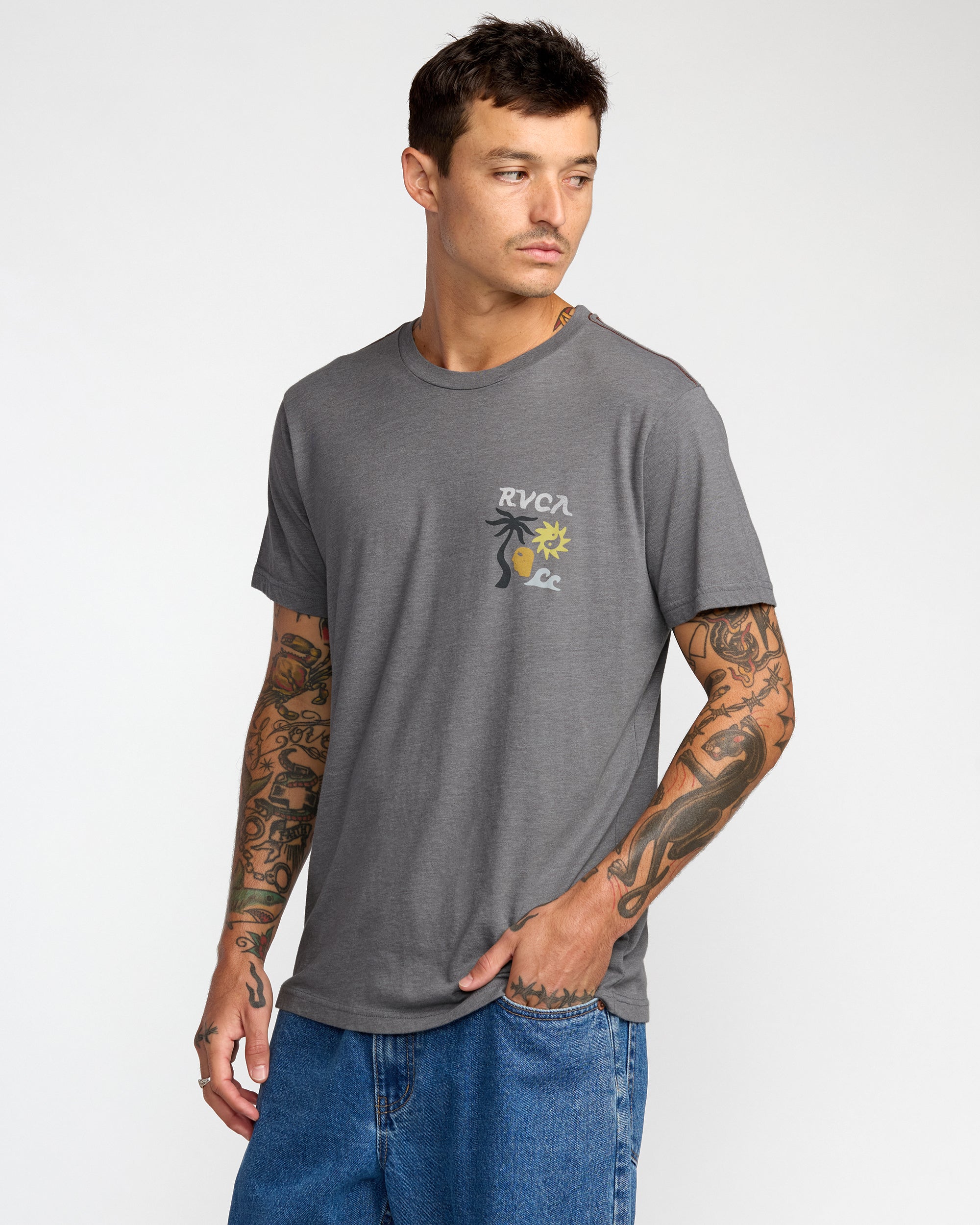 Deep Think Short Sleeve Tee - Smoke