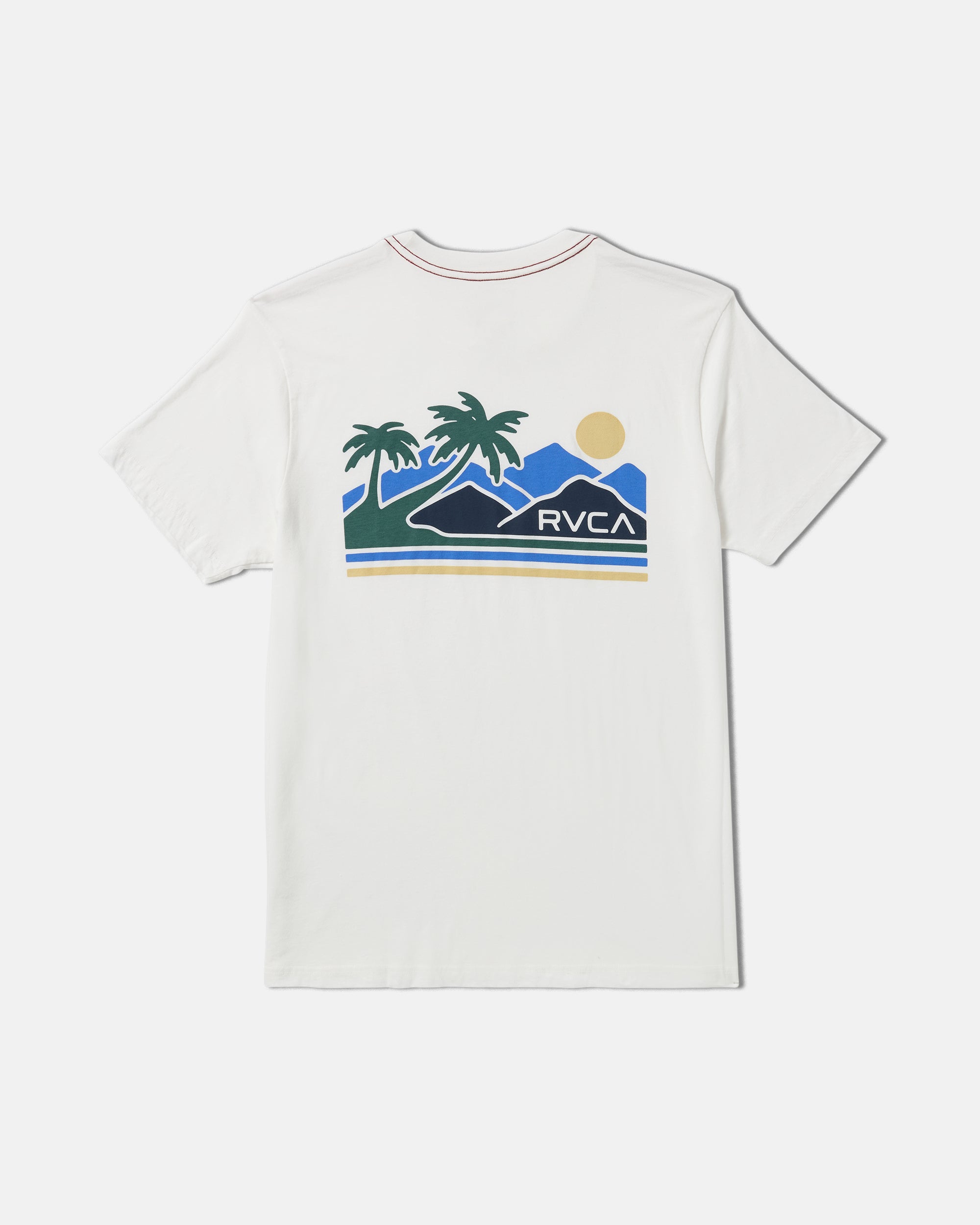 Palm Trail Short Sleeve Tee - Antique White
