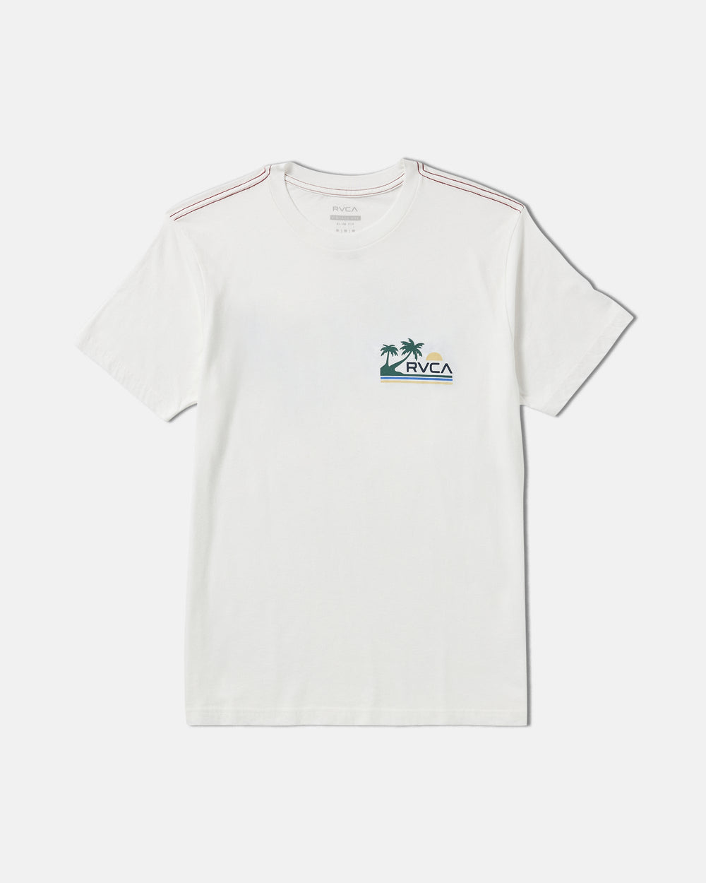 Palm Trail Short Sleeve Tee - Antique White