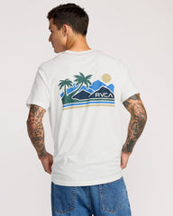 Palm Trail Short Sleeve Tee - Antique White