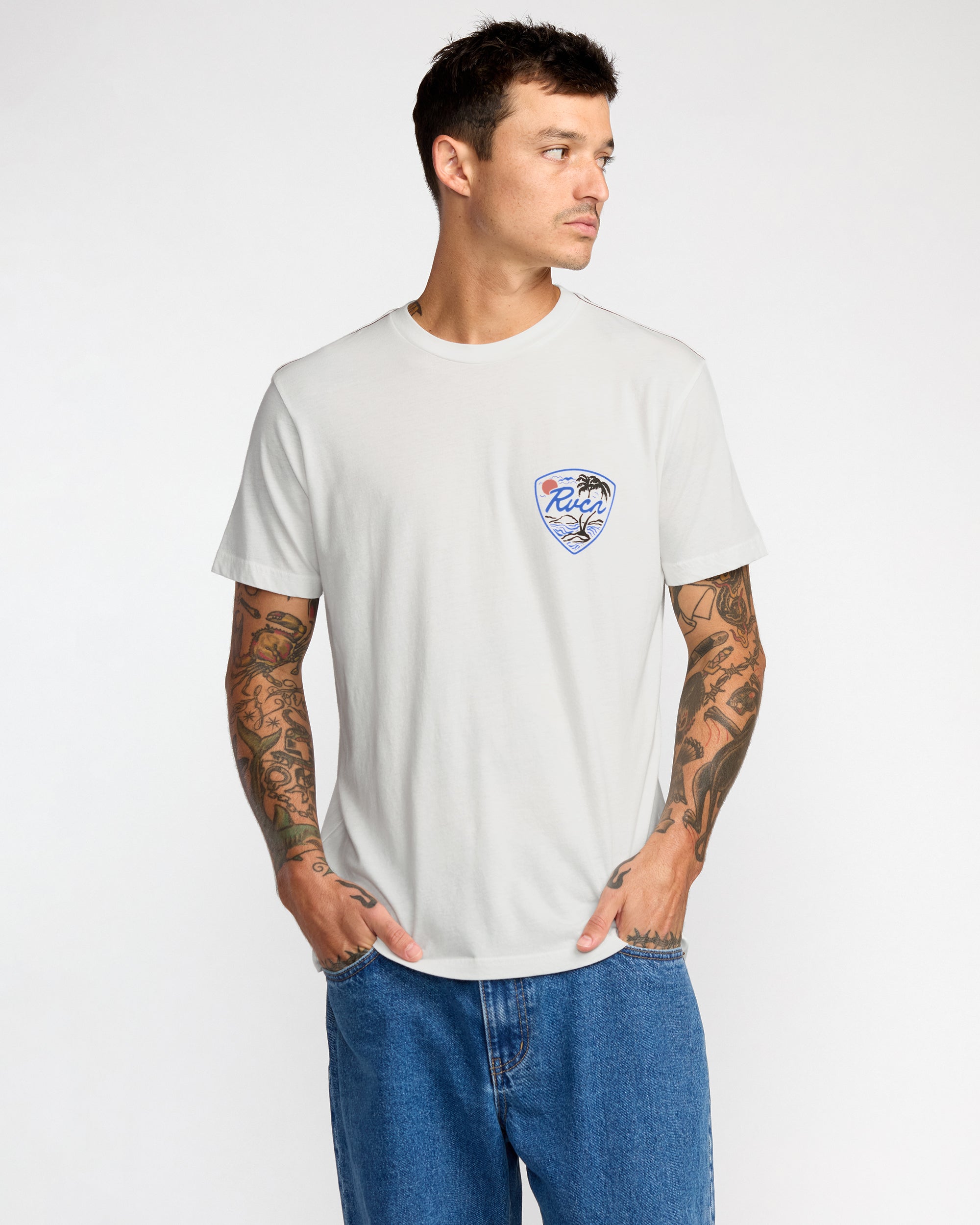 Currents Short Sleeve Tee - Antique White