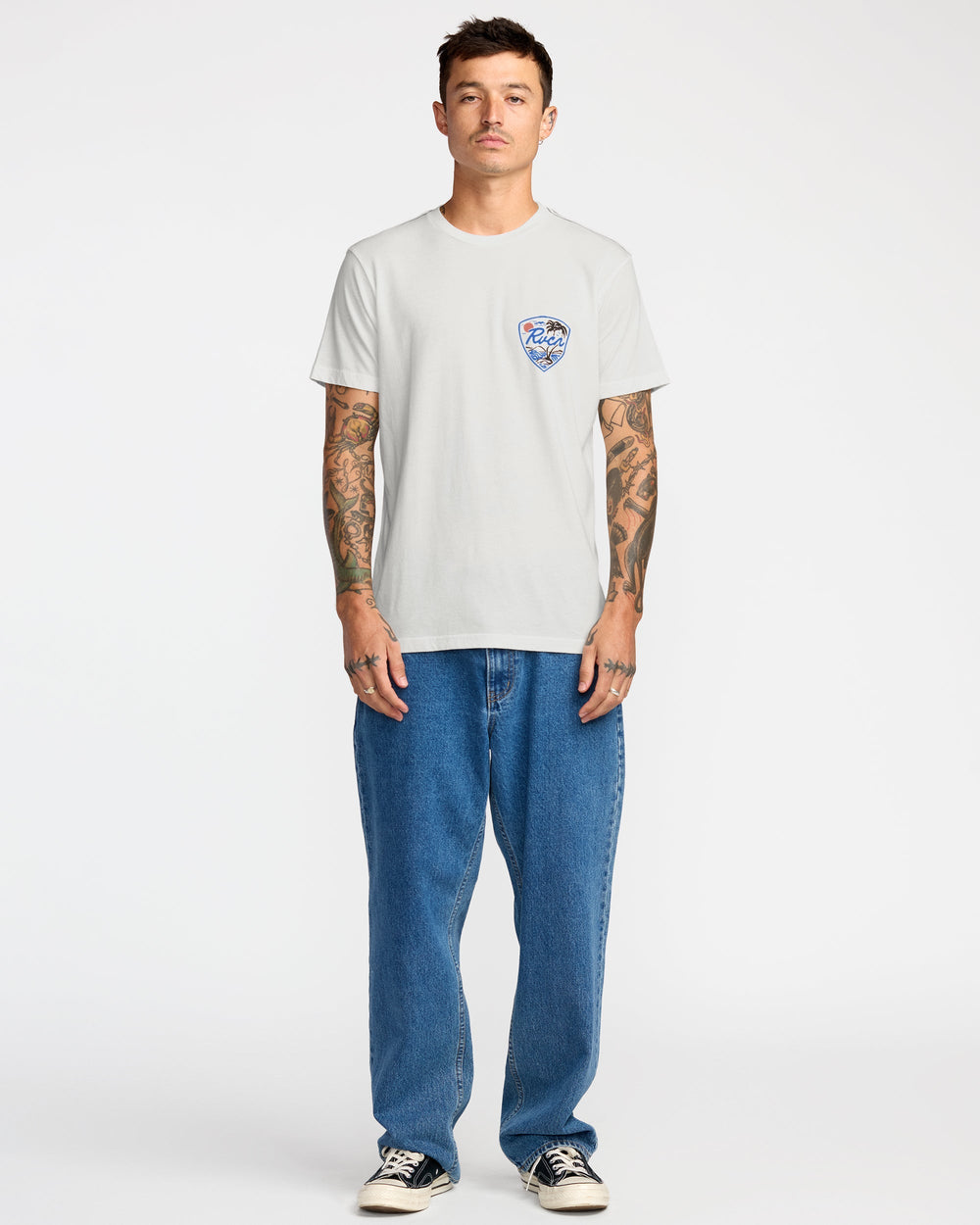 Currents Short Sleeve Tee - Antique White