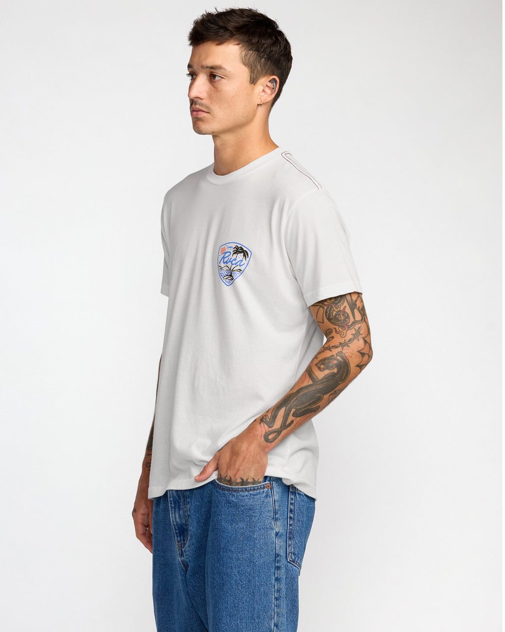 Currents Short Sleeve Tee - Antique White