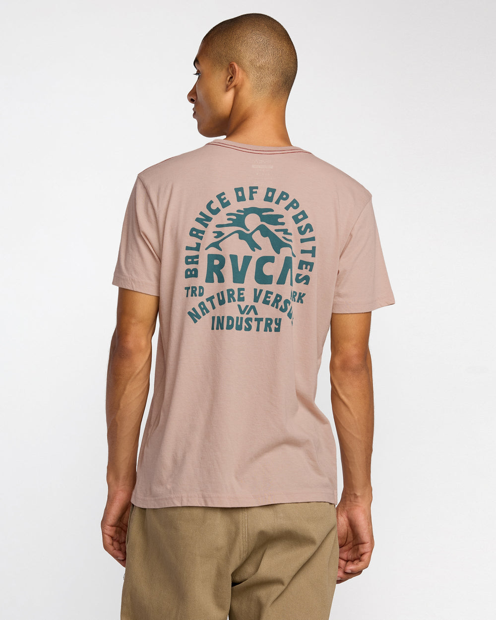 RVCA Ridge Short Sleeve Tee - Pale Mauve