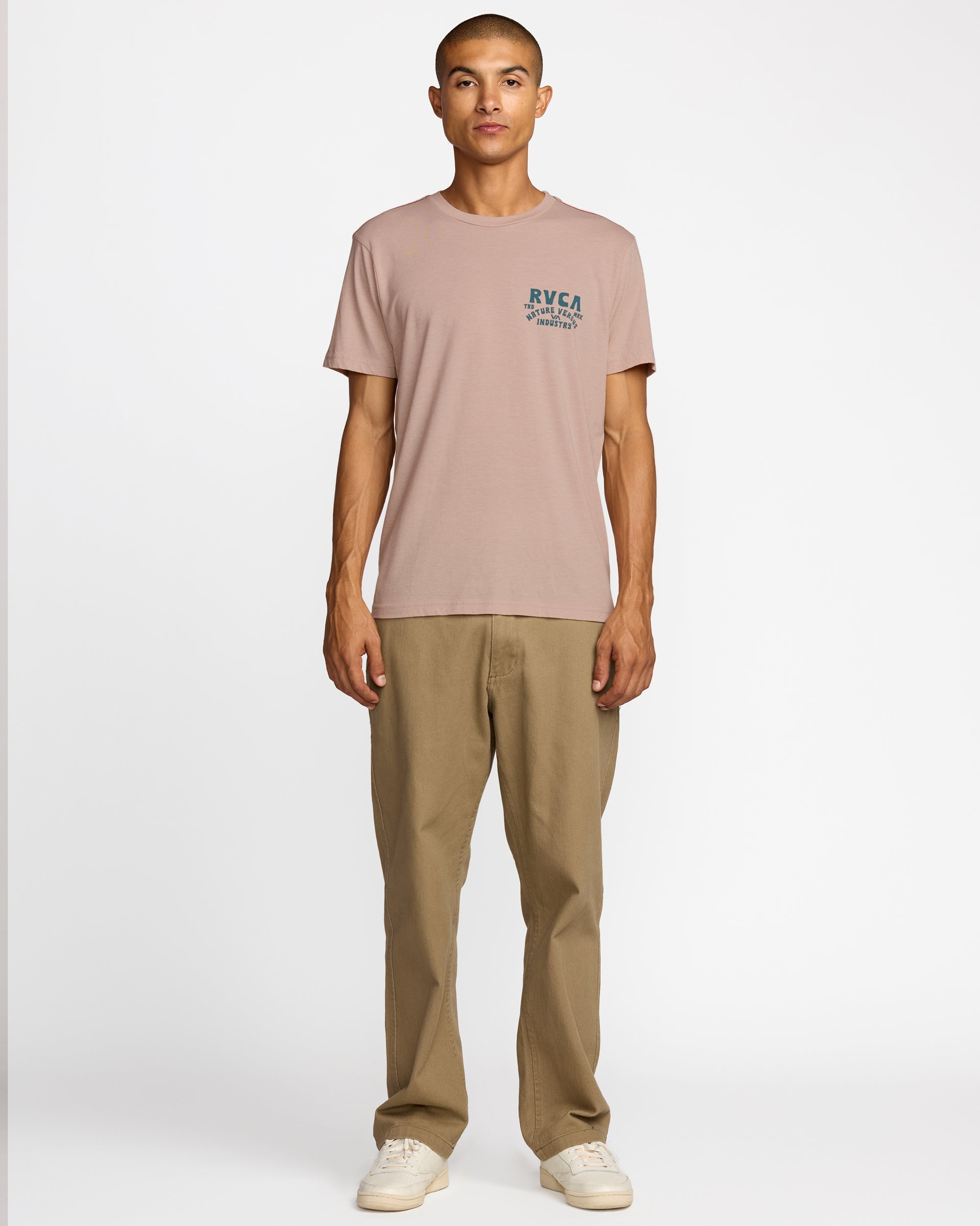 RVCA Ridge Short Sleeve Tee - Pale Mauve