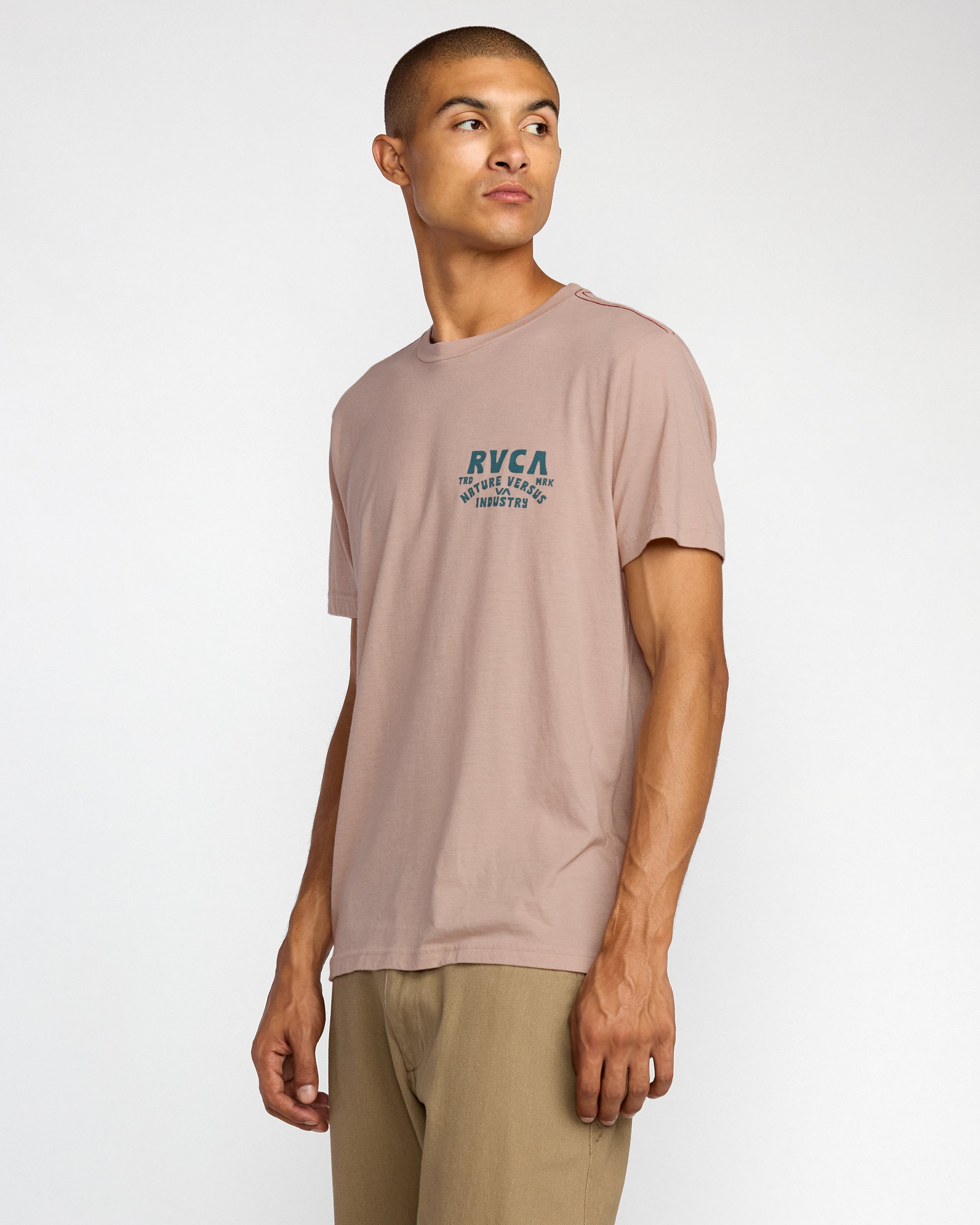 RVCA Ridge Short Sleeve Tee - Pale Mauve