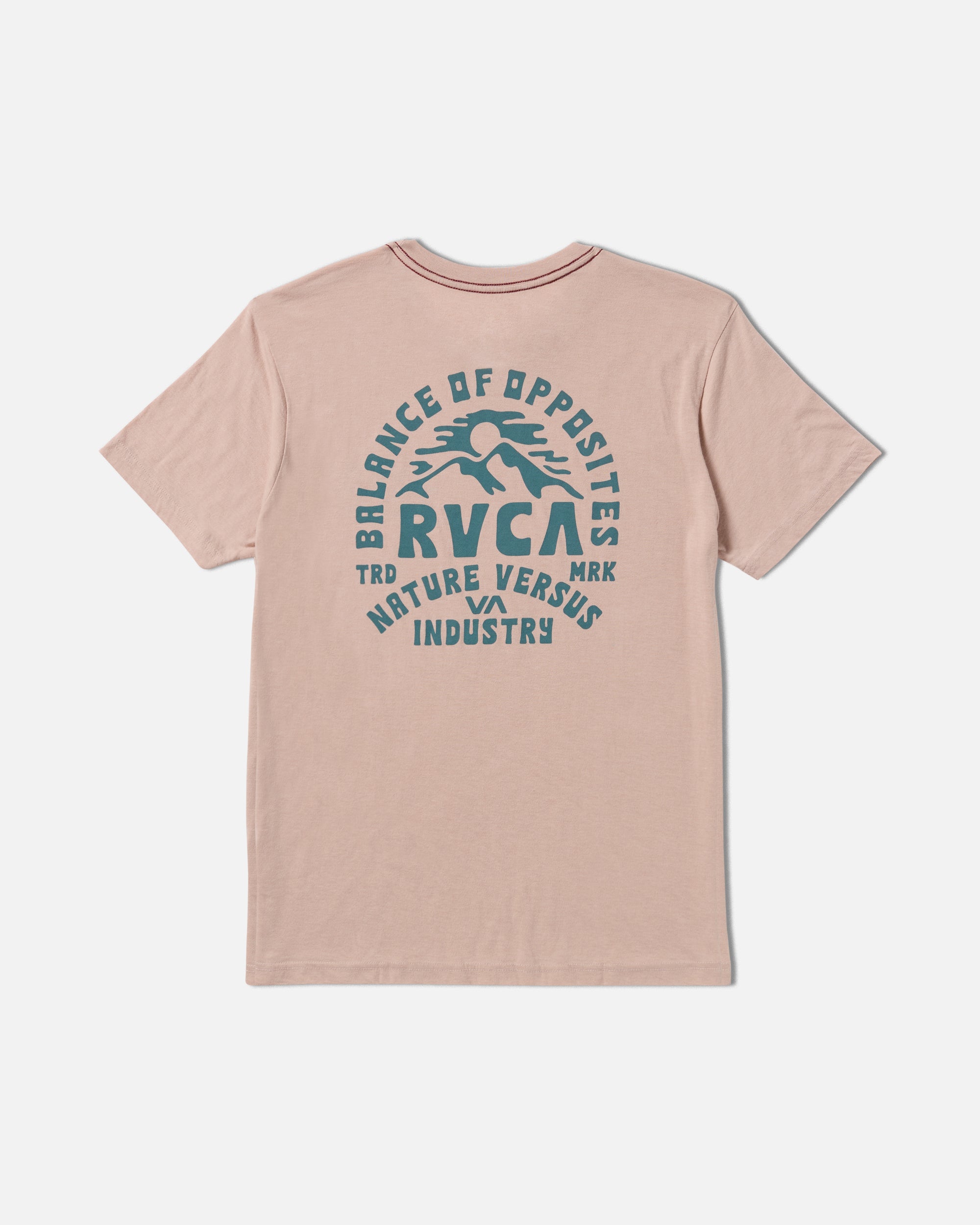 RVCA Ridge Short Sleeve Tee - Pale Mauve