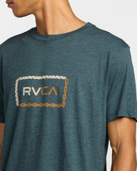 Bonded Short Sleeve Tee - Duck Blue