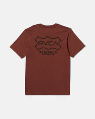 Genuine RVCA Short Sleeve Tee - Red Earth