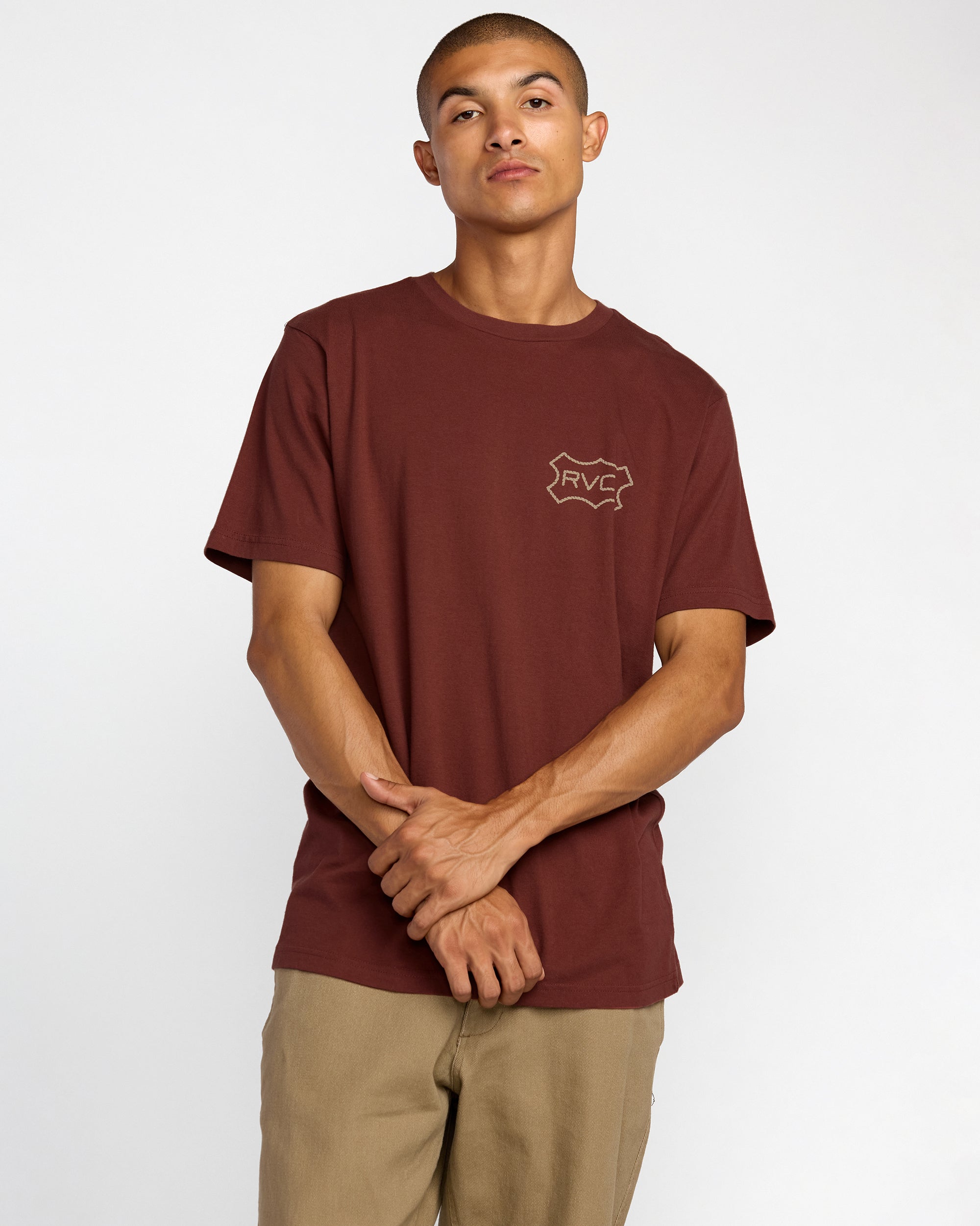Genuine RVCA Short Sleeve Tee - Red Earth