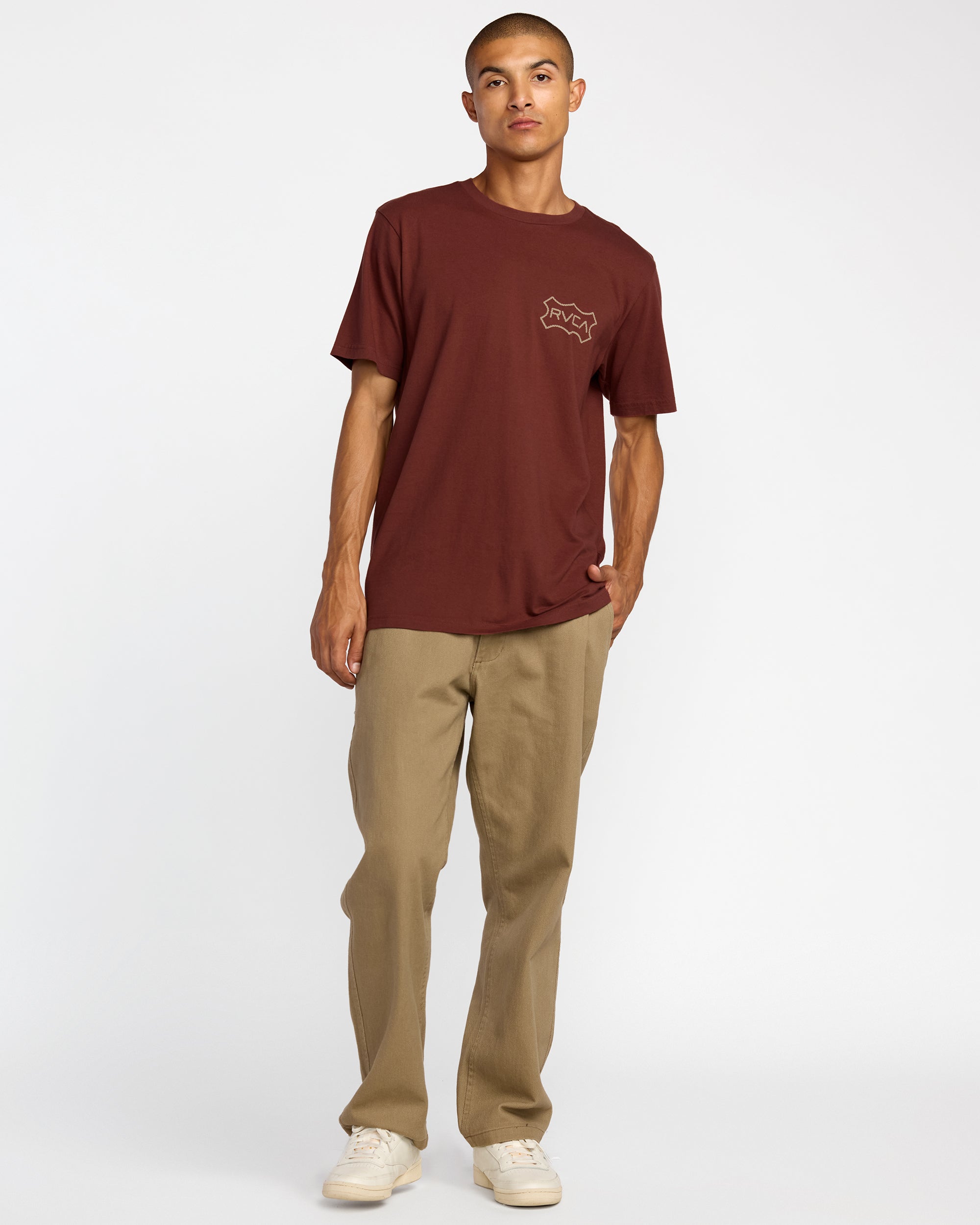 Genuine RVCA Short Sleeve Tee - Red Earth