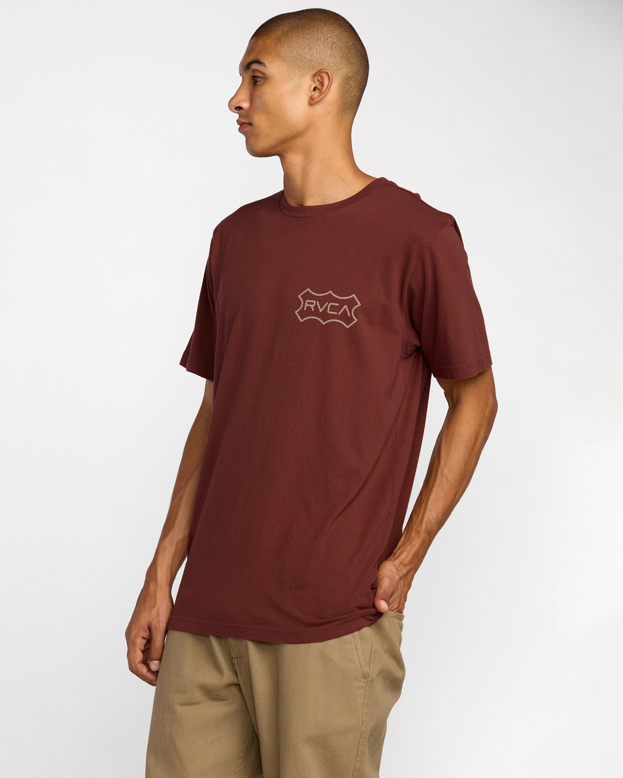 Genuine RVCA Short Sleeve Tee - Red Earth