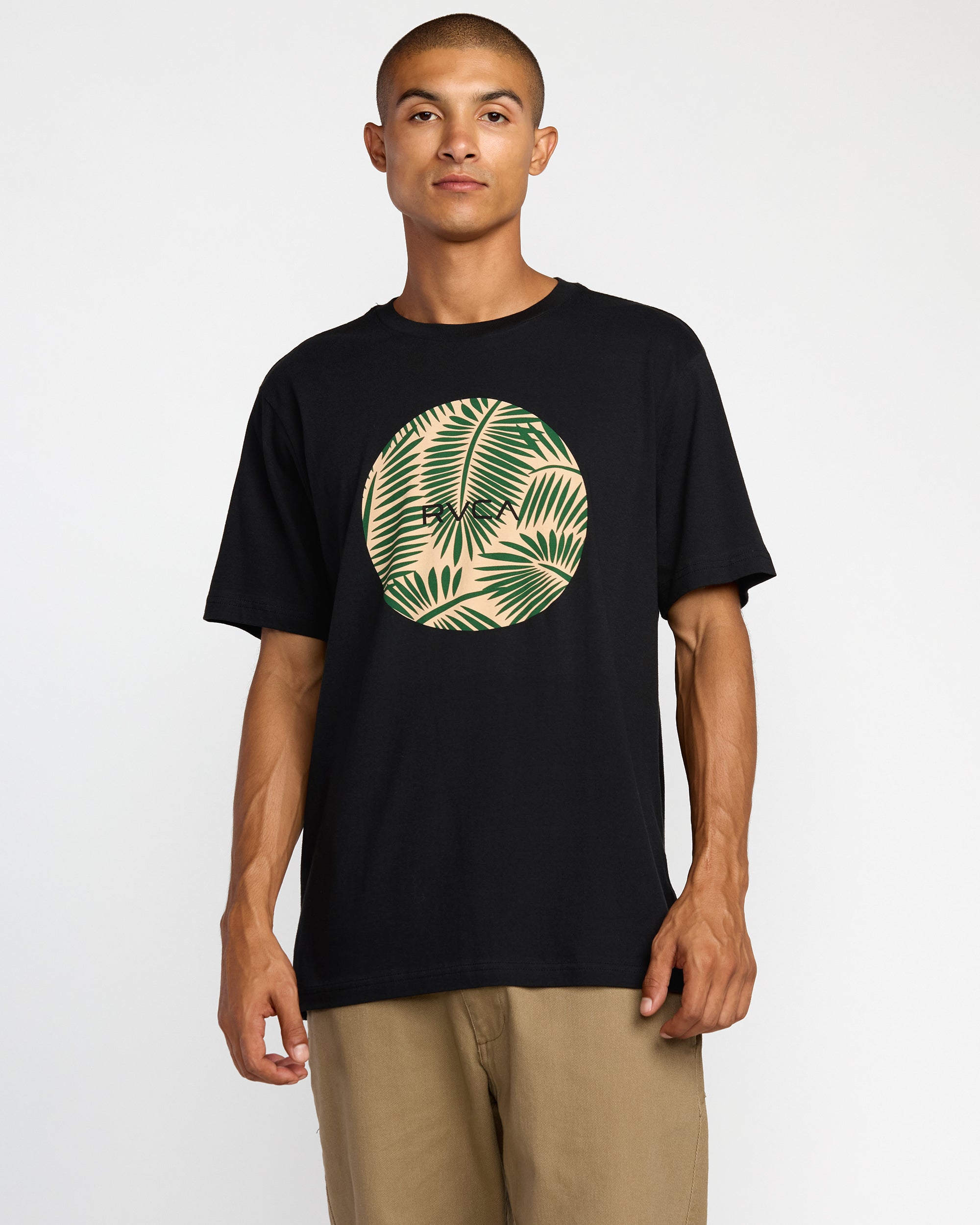 Motors Short Sleeve Tee - Black Palms