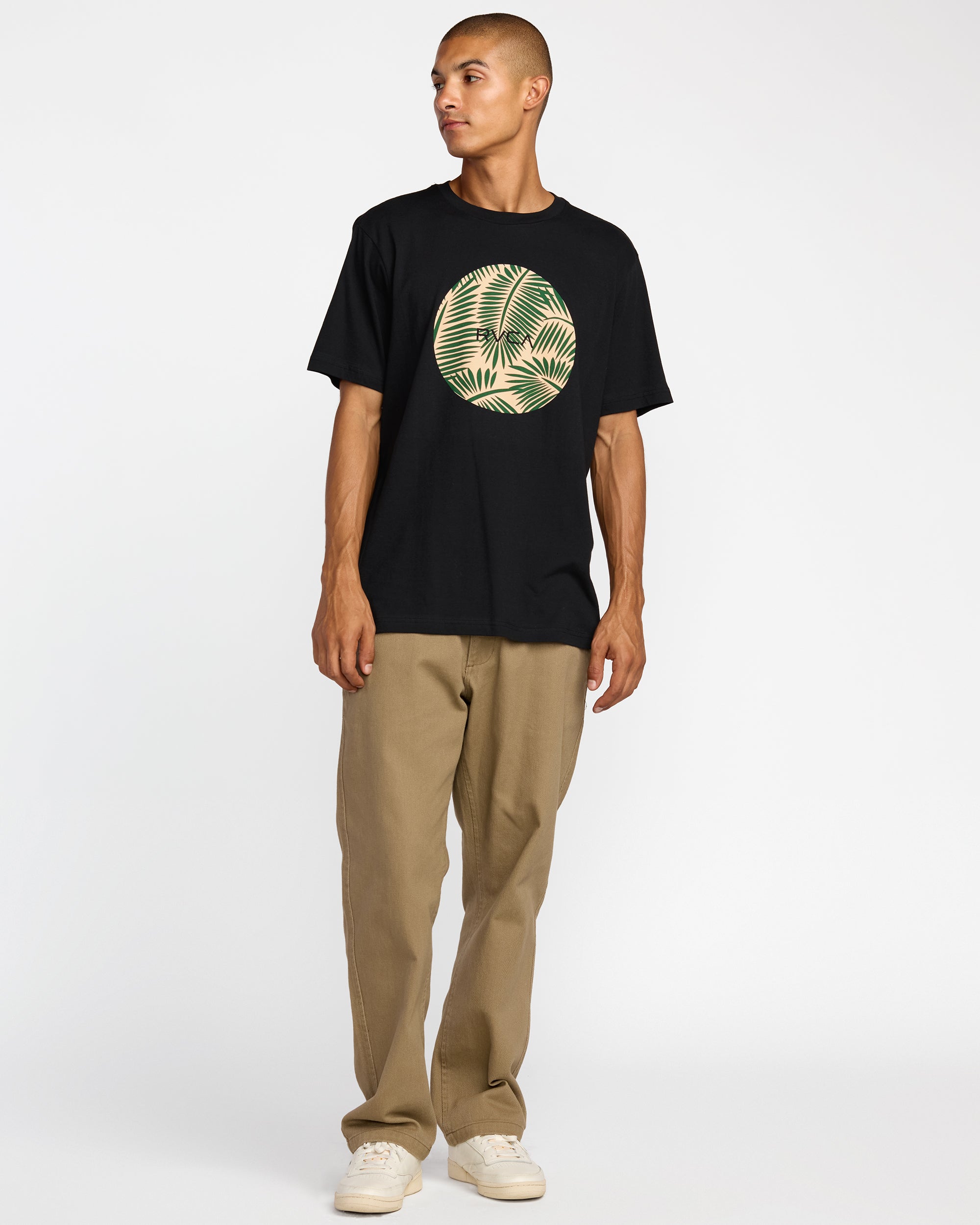 Motors Short Sleeve Tee - Black Palms