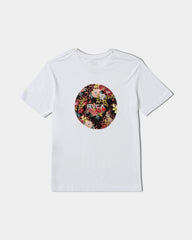 Motors Short Sleeve Tee - White Floral Leopard