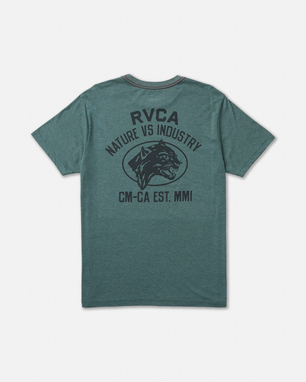 Sky Cat Short Sleeve Tee - Balsam Green