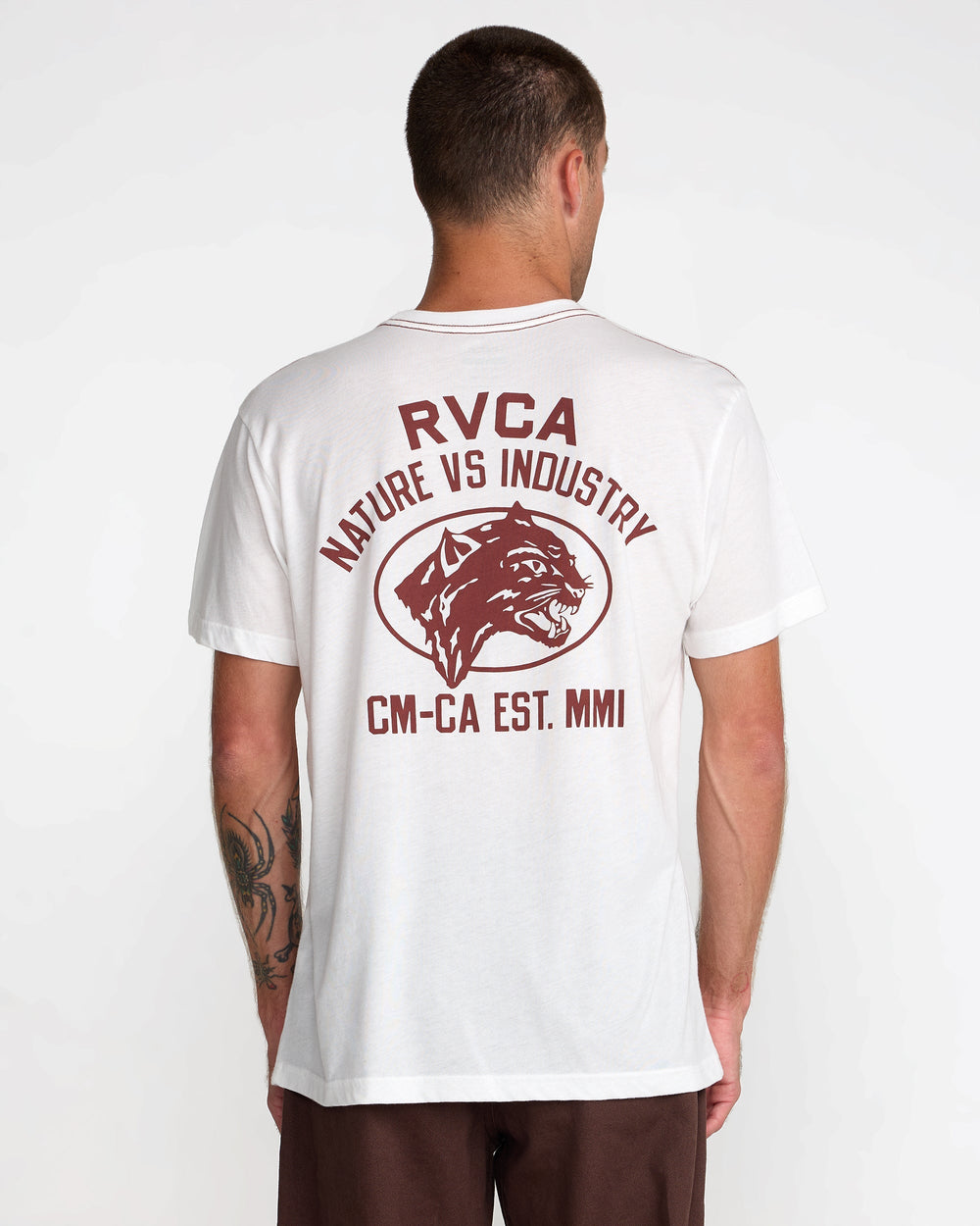 Sky Cat Short Sleeve Tee - Antique White