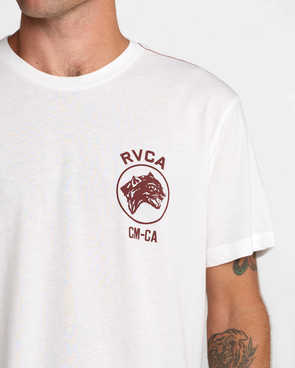 Sky Cat Short Sleeve Tee - Antique White