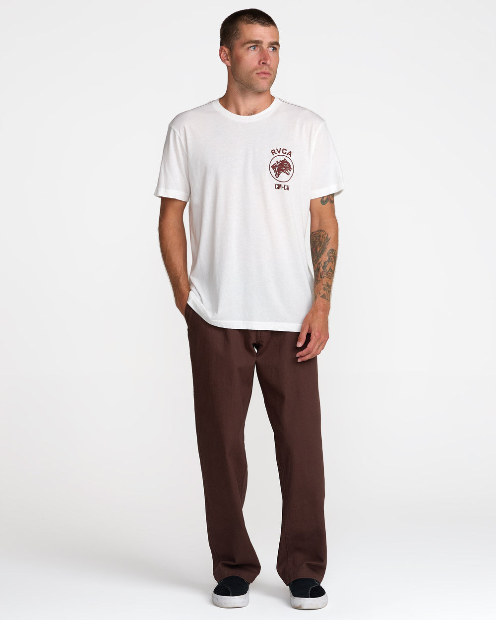 Sky Cat Short Sleeve Tee - Antique White