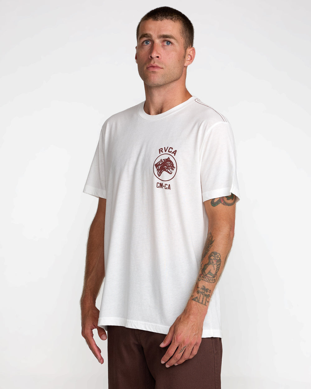 Sky Cat Short Sleeve Tee - Antique White
